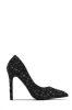 Kelly Embellished High Heel Pumps - Black sold by Miss Lola