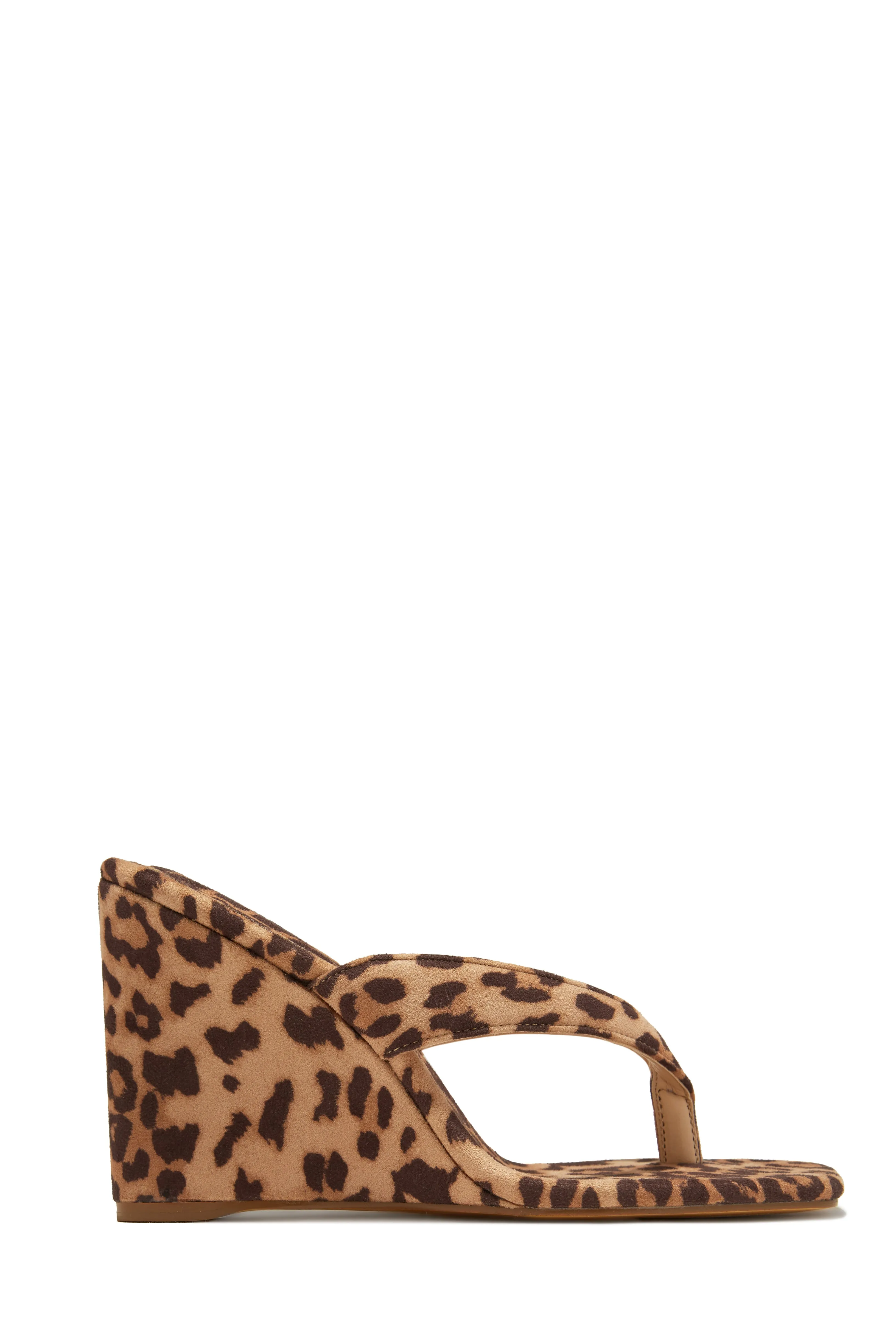 Alena Wedge Heel Mules - Leopard sold by Miss Lola product image thumbnail 5