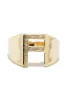 F Initial Ring Initial Chunky Ring - Gold sold by Miss Lola