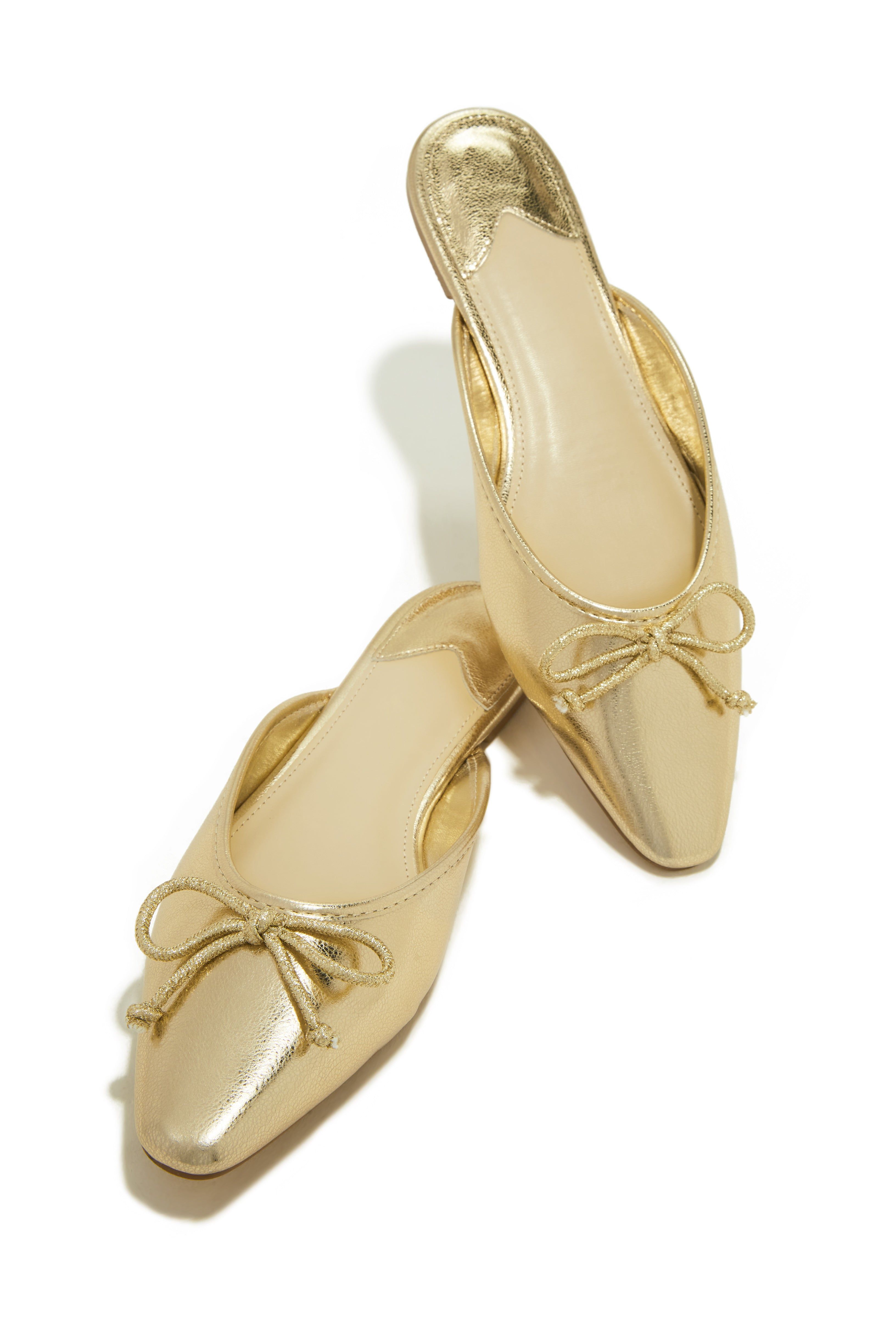 Lainey Slip On Flats - Gold sold by Miss Lola product image thumbnail 2