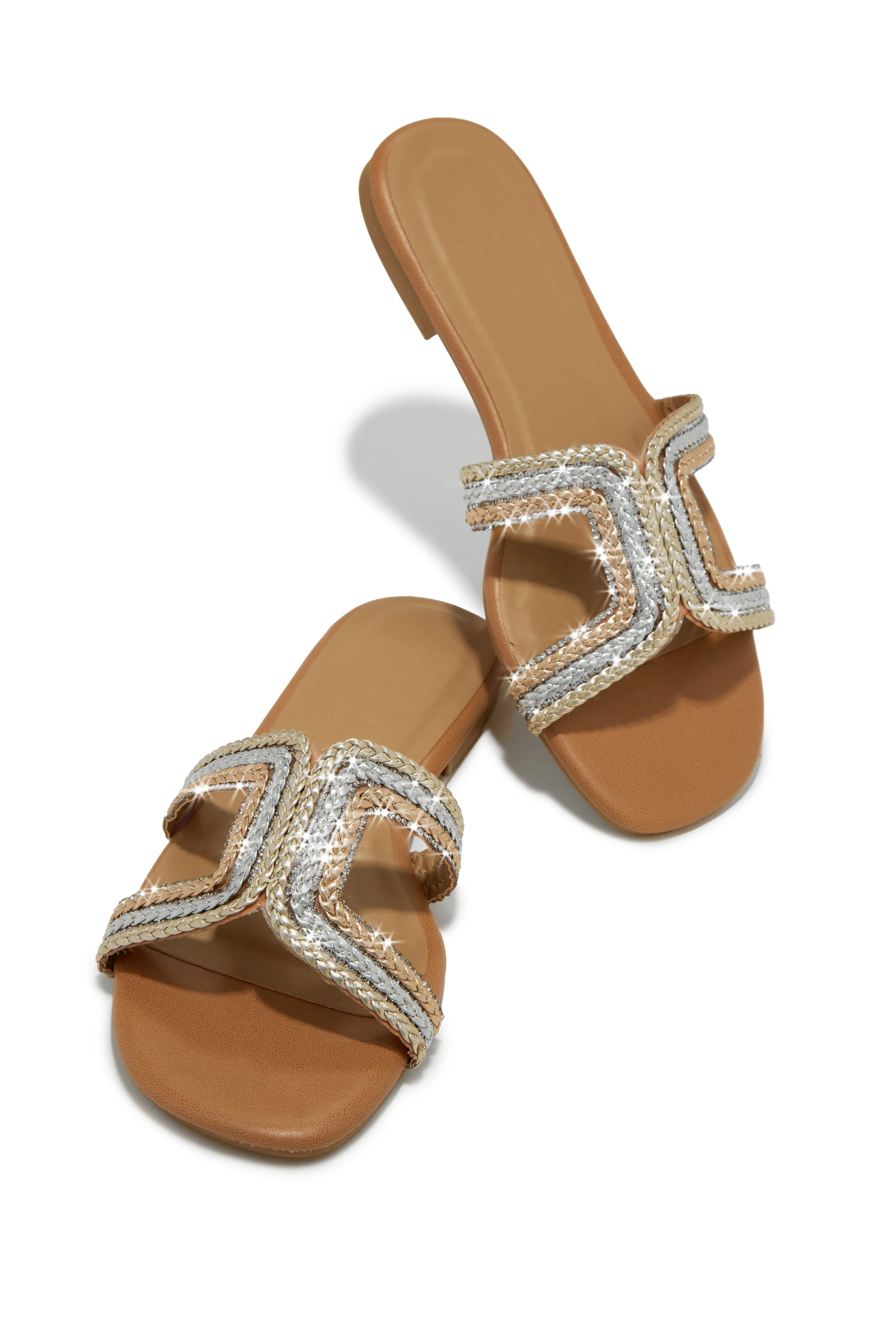 Cabo Resort Slip On Sandals - Gold sold by Miss Lola product image thumbnail 3