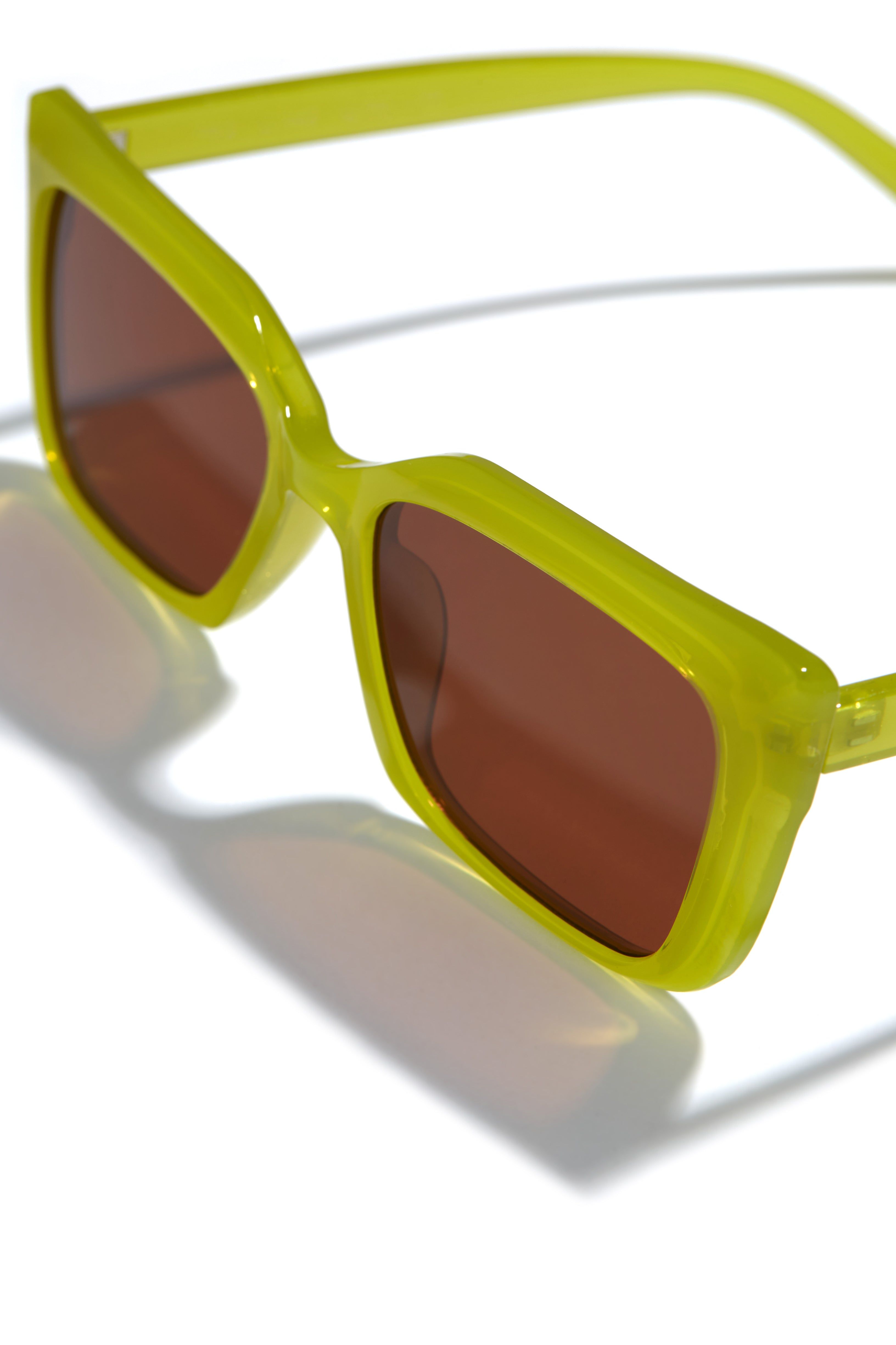 Leya Square Sunglasses - Green sold by Miss Lola product image thumbnail 2