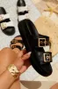 Cabo Sands Slip On Chunky Sandals - Black sold by Miss Lola