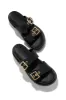 Cabo Sands Slip On Chunky Sandals - Black sold by Miss Lola