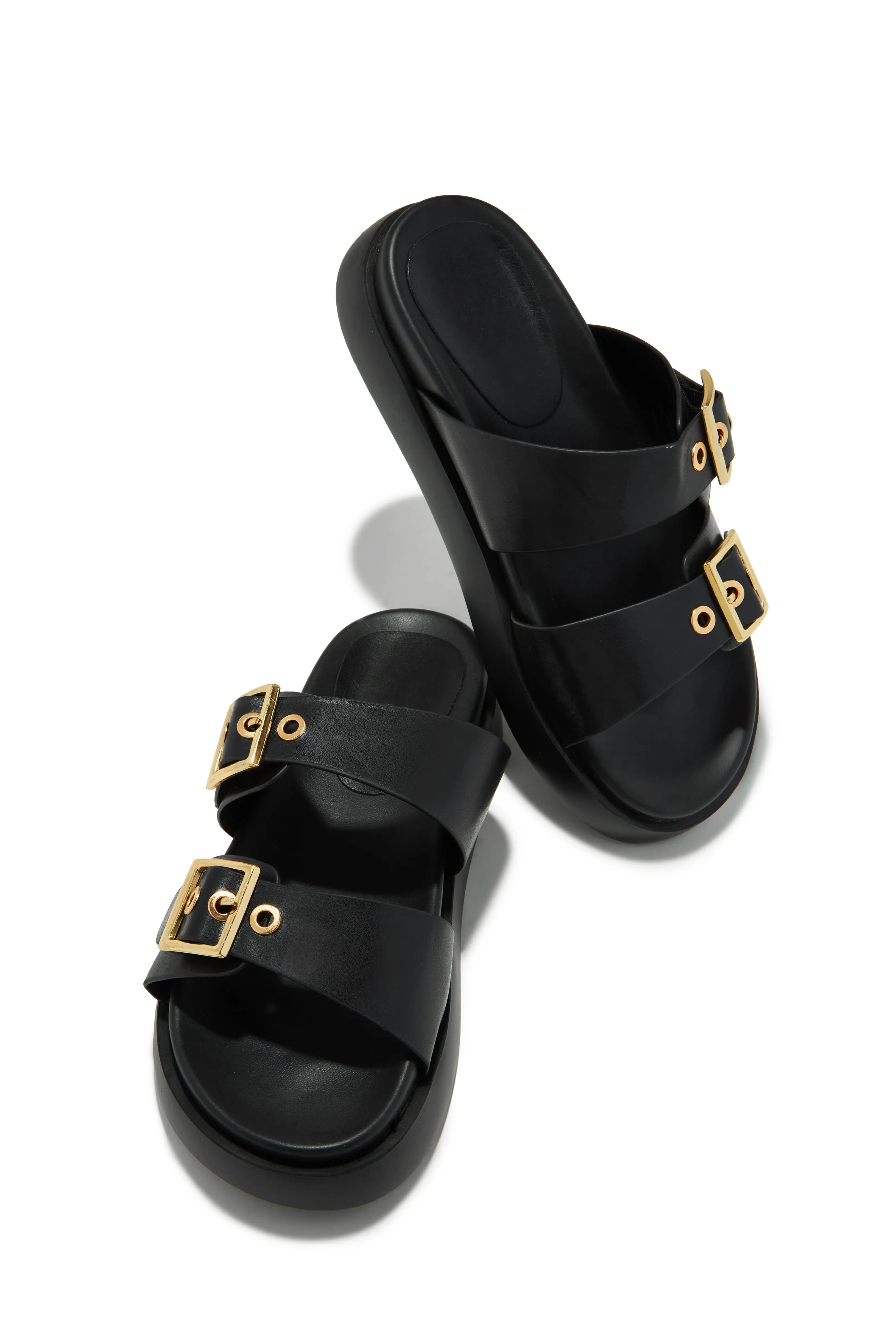 Cabo Sands Slip On Chunky Sandals - Black sold by Miss Lola product image thumbnail 5