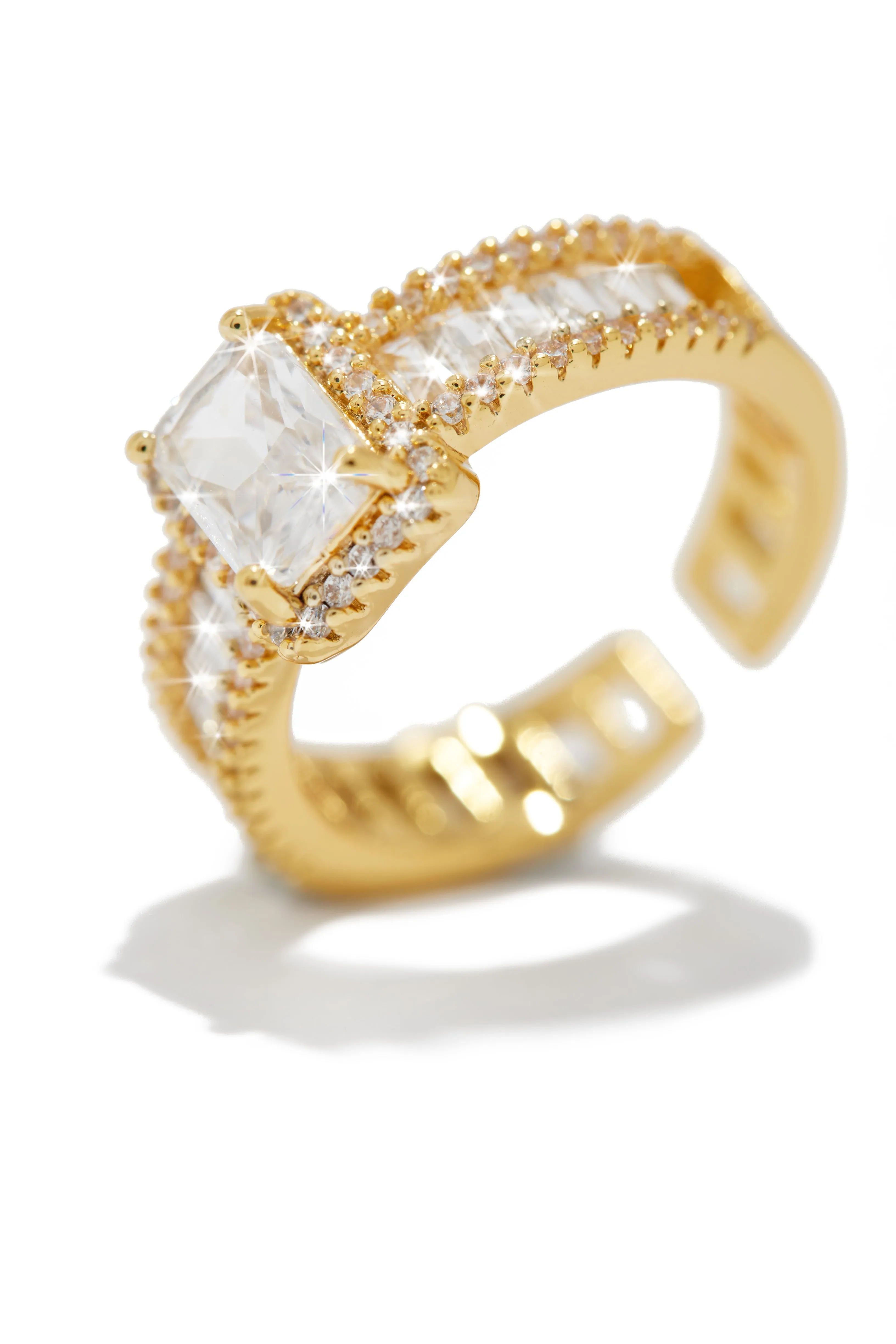 Always Yours Gold Plated CZ Ring - Gold sold by Miss Lola product image thumbnail 5