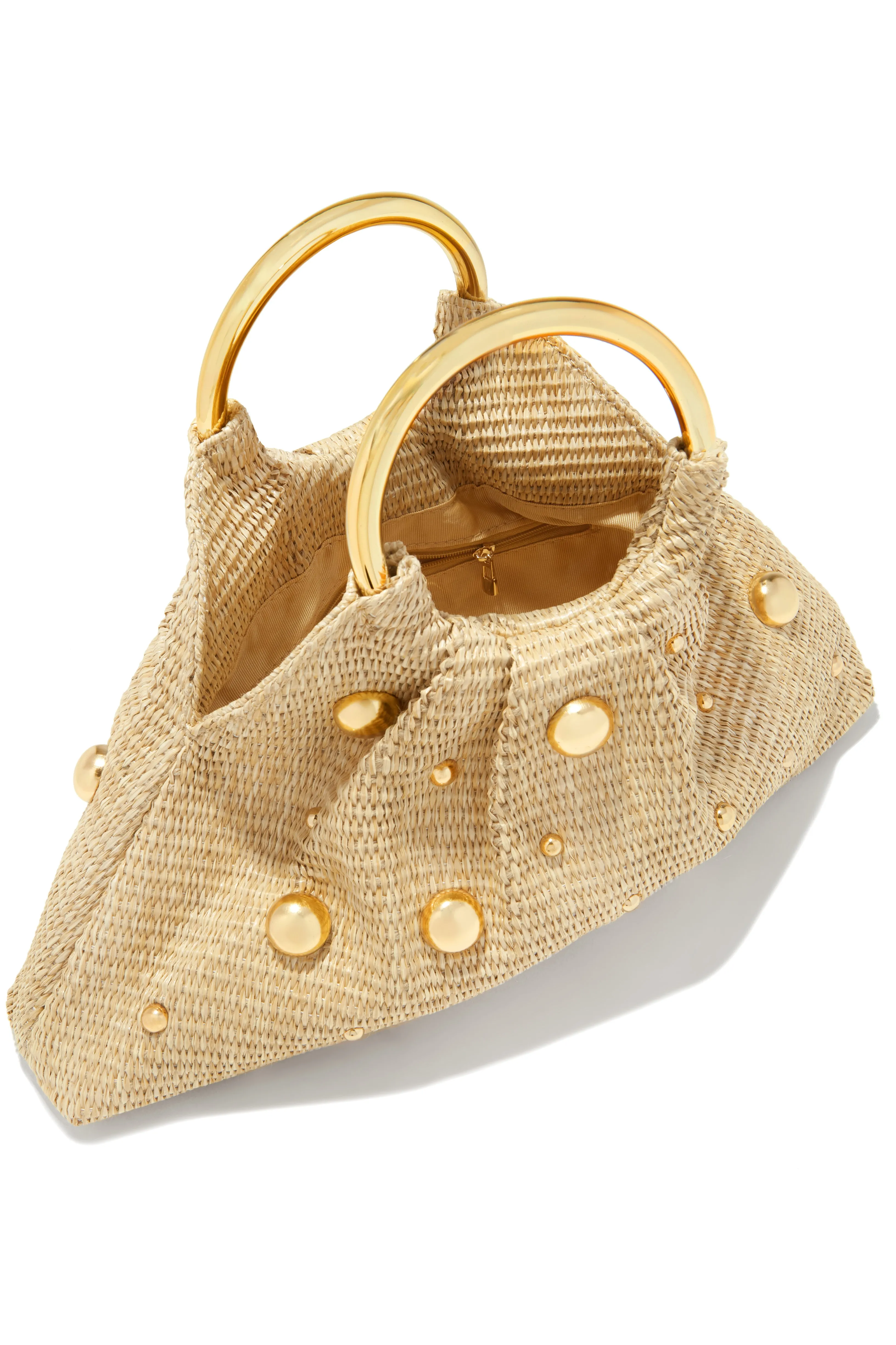 Romina Embellished Bag - Natural sold by Miss Lola product image thumbnail 3