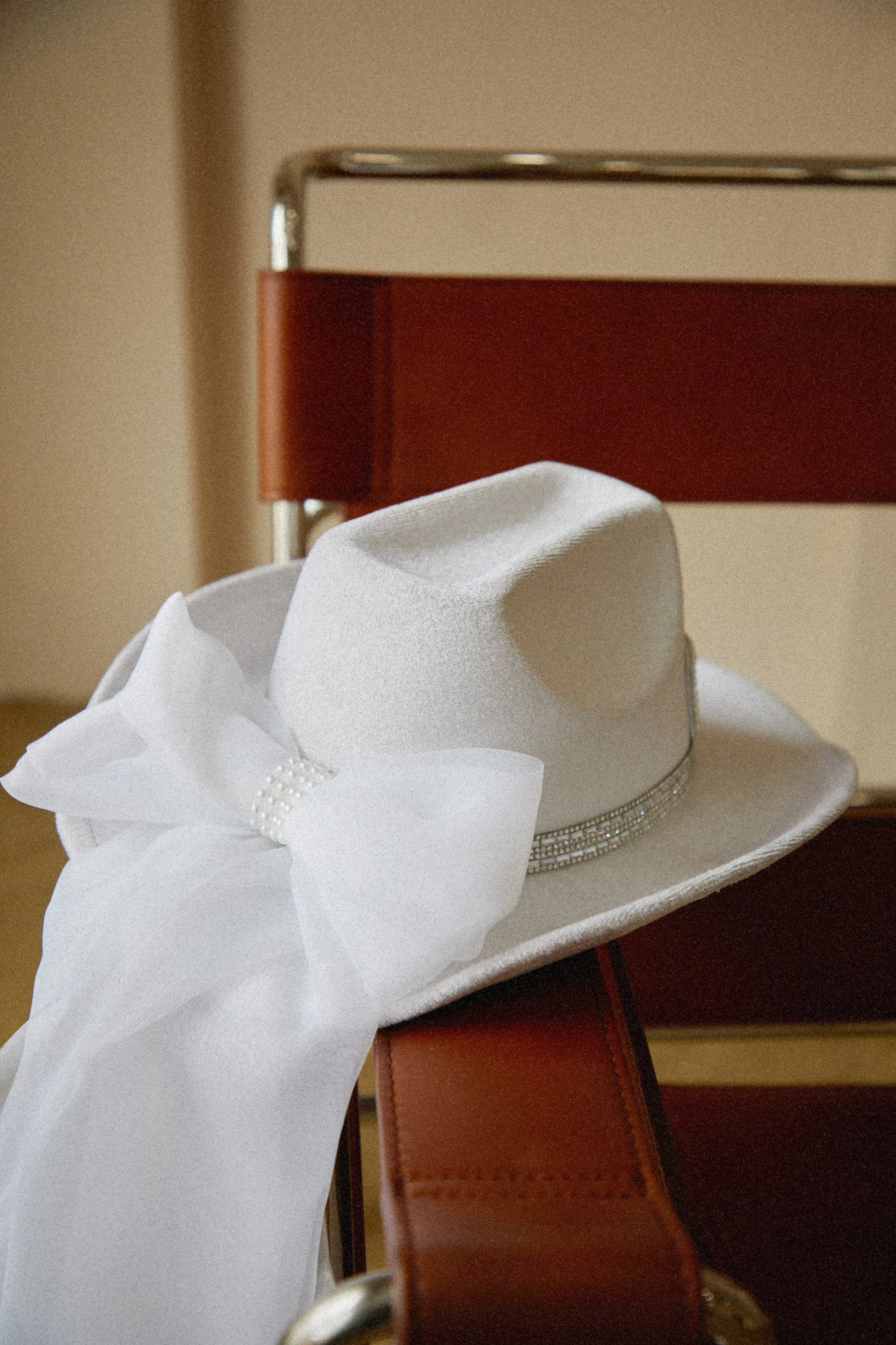 Last Rodeo Faux Pearl Cowgirl Hat - White sold by Miss Lola product image thumbnail 5