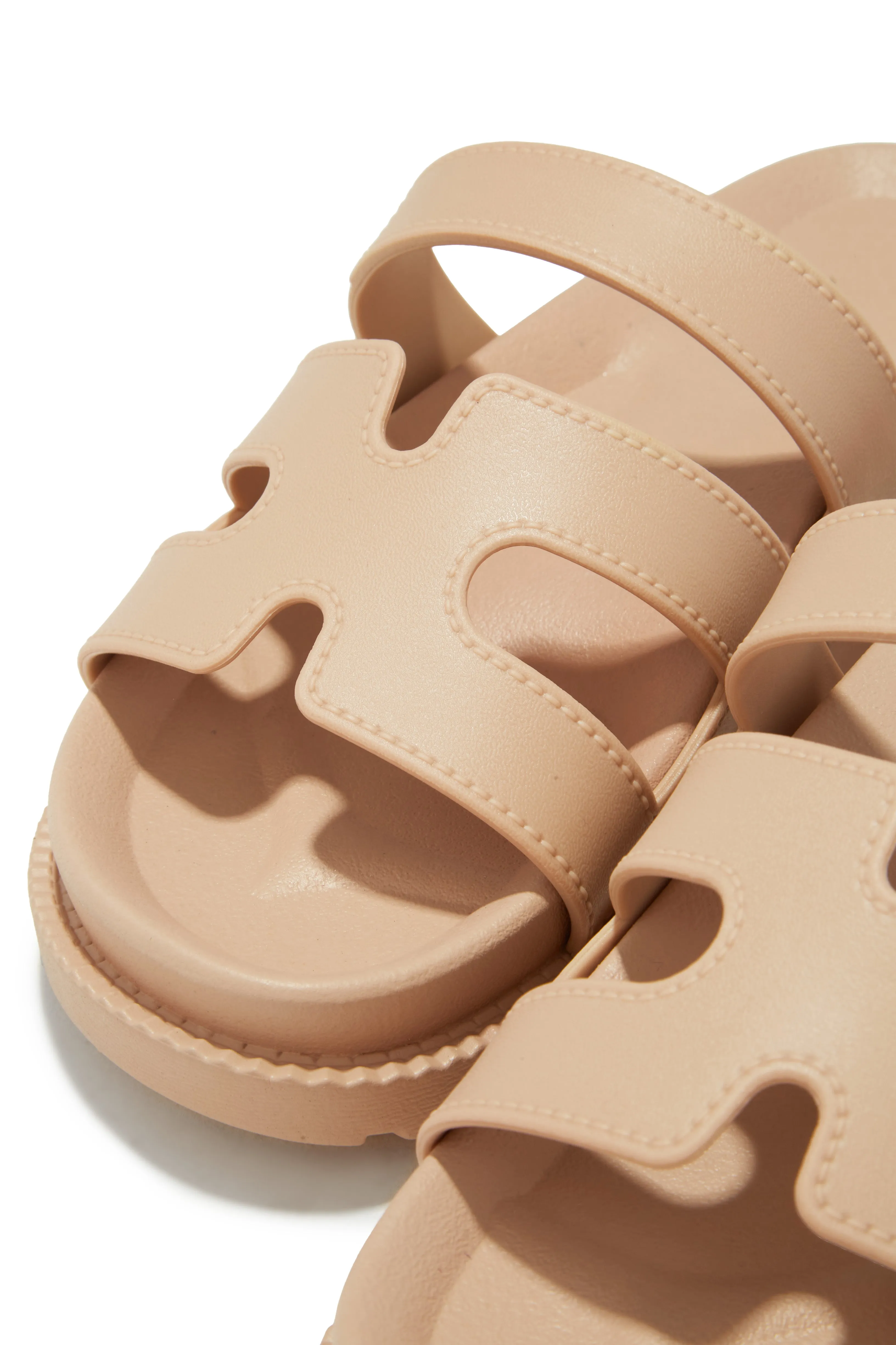 Kairi Chunky Slip On Sandals - Nude sold by Miss Lola product image thumbnail 3