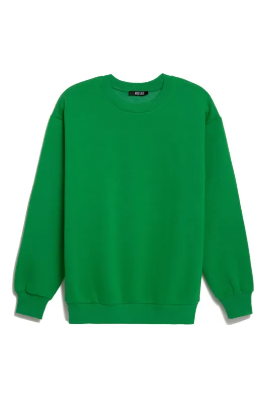Cozy Feels Adult Crewneck Sweater - Green sold by Miss Lola
