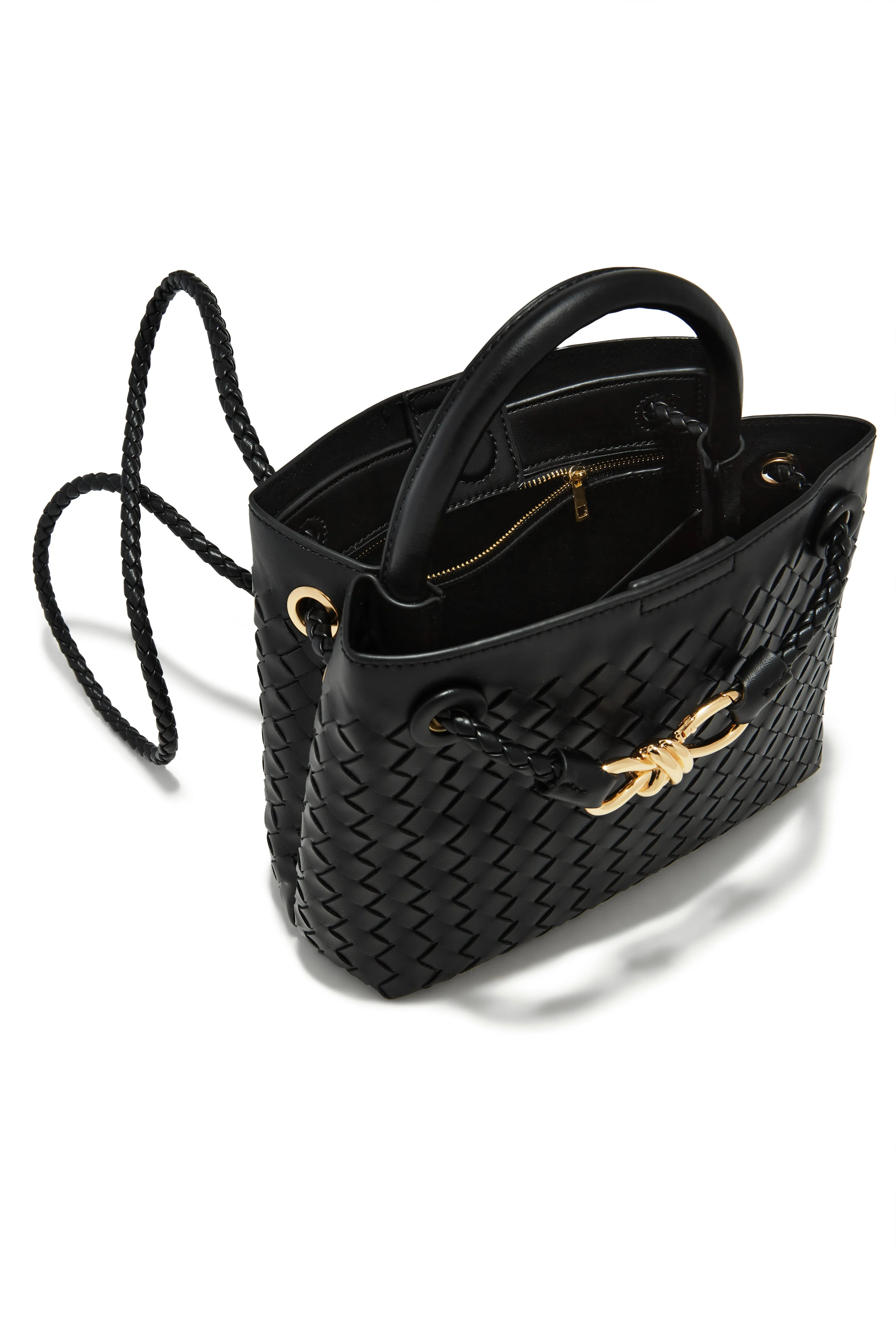 Stephanie Woven Bag - Black sold by Miss Lola product image thumbnail 3