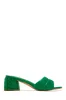 La Vita Block Heel Mules - Green sold by Miss Lola