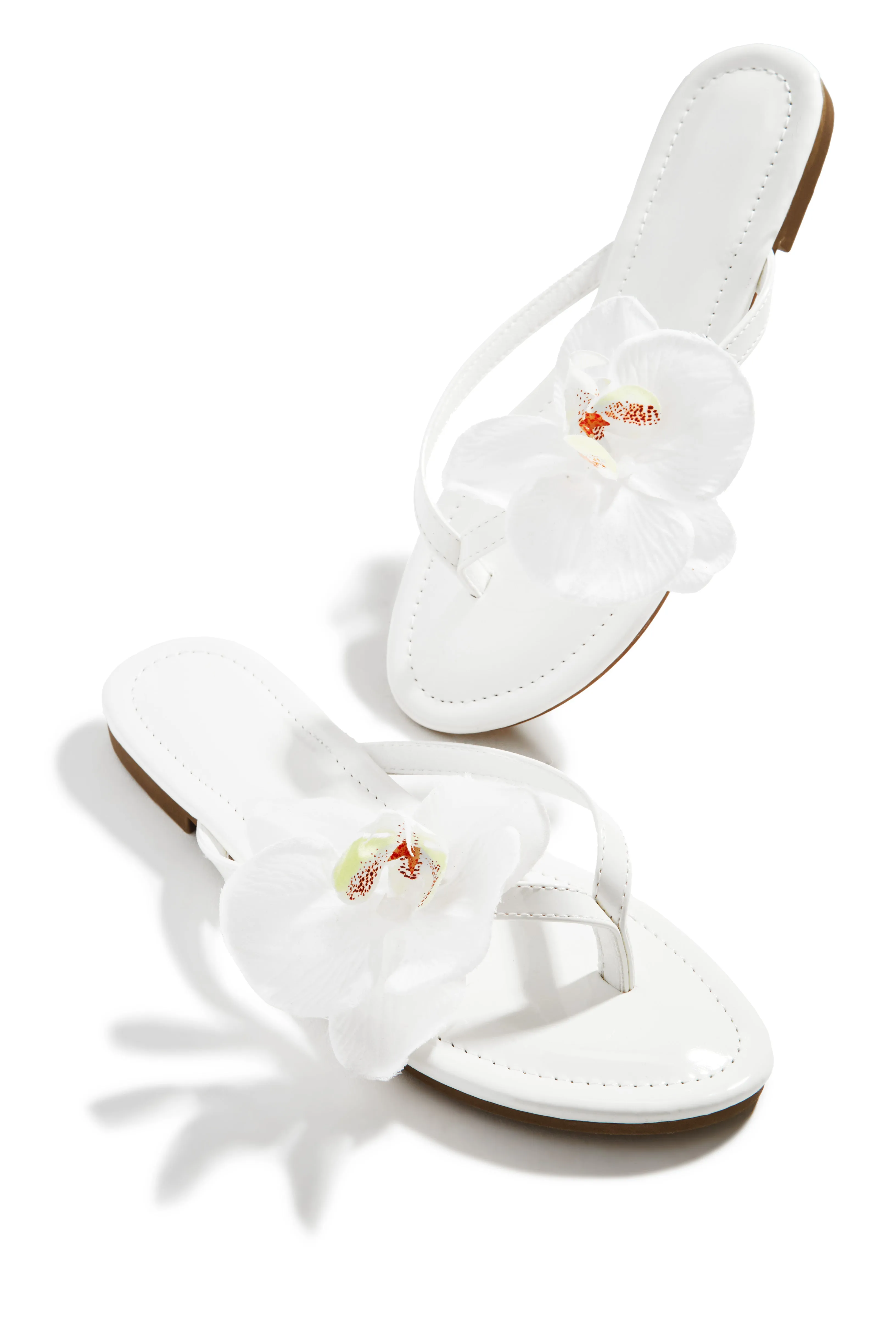 Inara Rosette Slip On Sandals - White sold by Miss Lola product image thumbnail 4