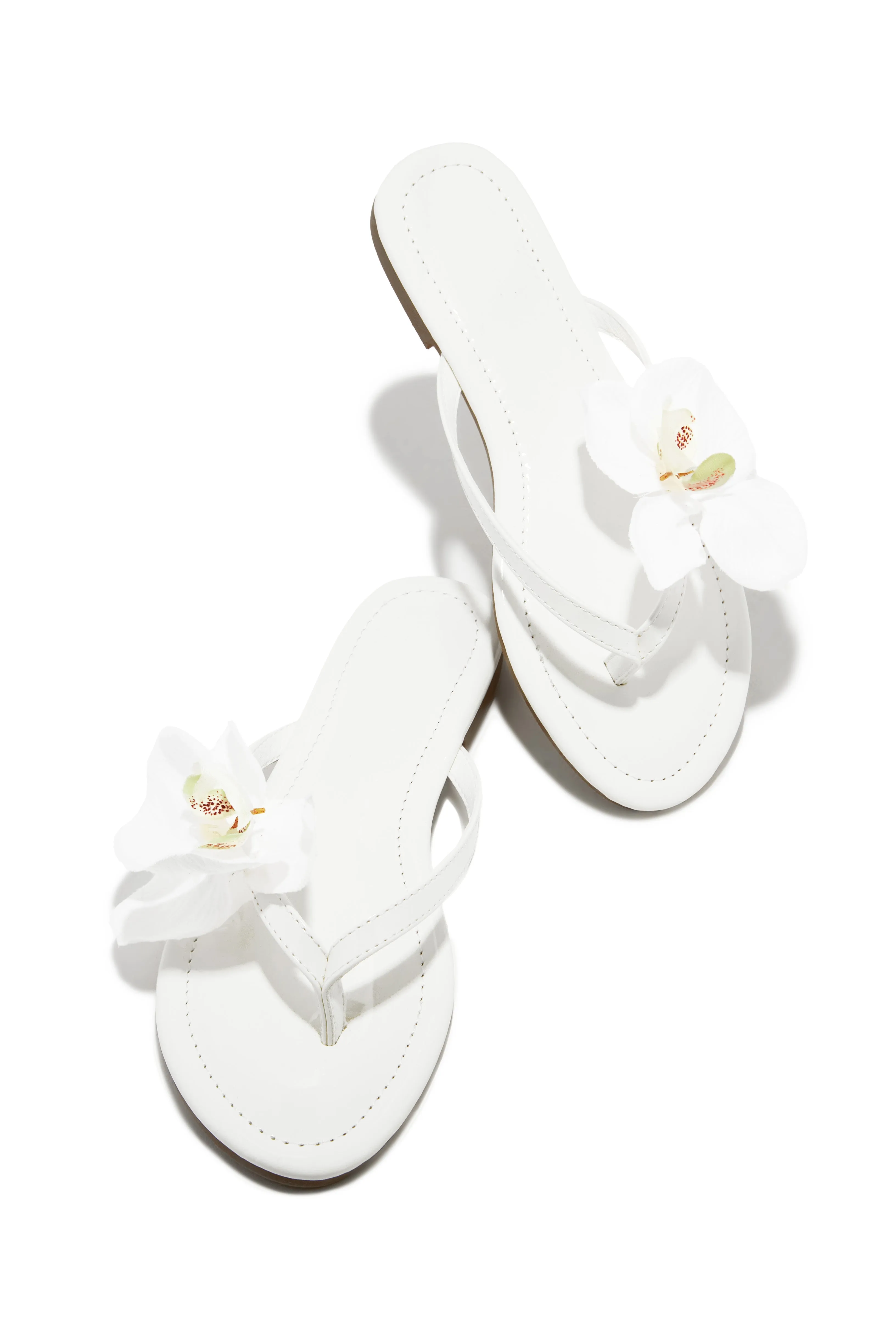 Inara Rosette Slip On Sandals - White sold by Miss Lola product image thumbnail 3