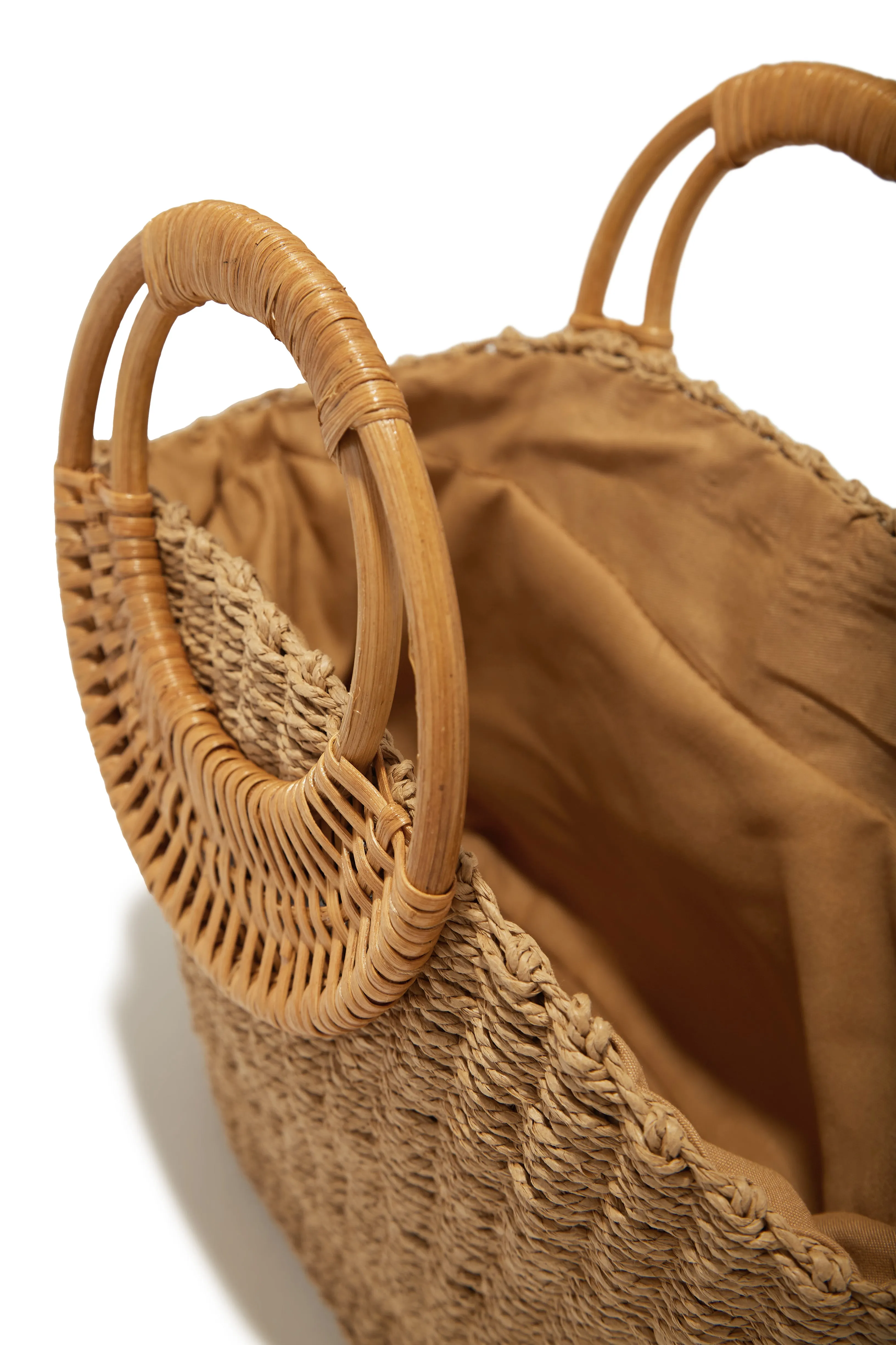 Marysol Woven Straw Handbag - Tan sold by Miss Lola product image thumbnail 5
