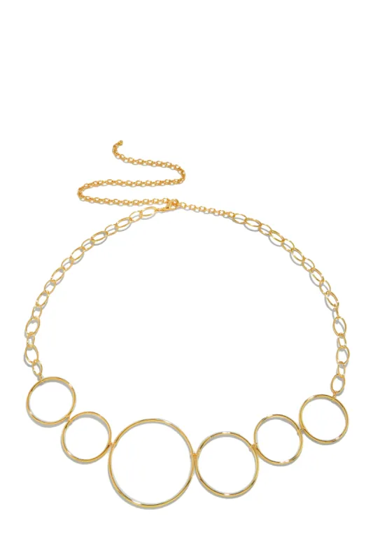 Arelia Chain Belt - Gold sold by Miss Lola
