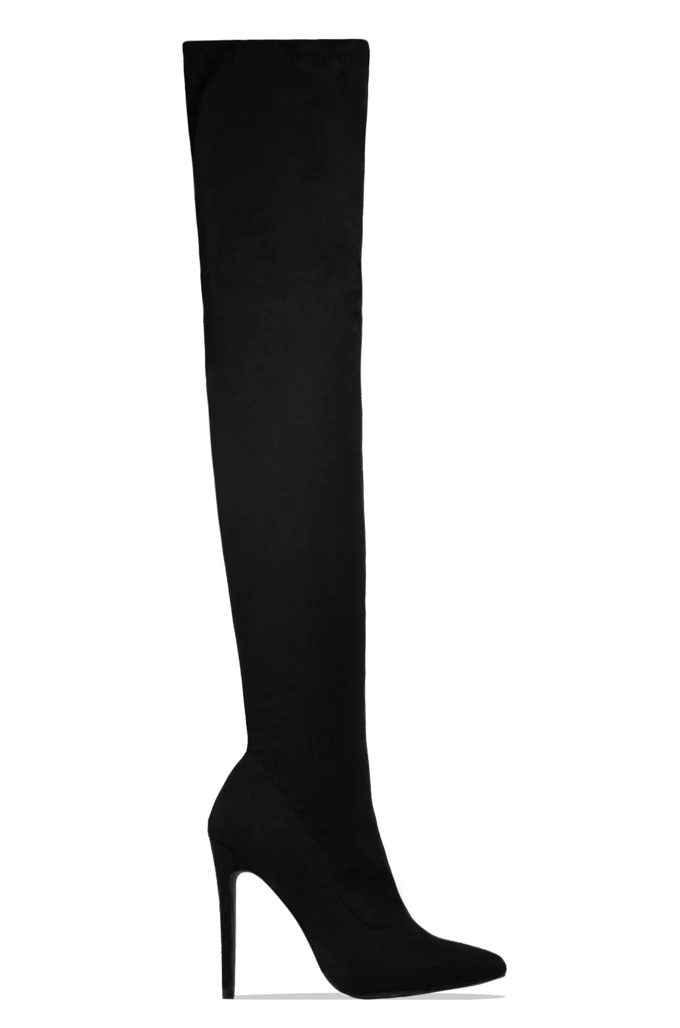 Sultry Touch Over The Knee Boots - Black sold by Miss Lola product image thumbnail 4