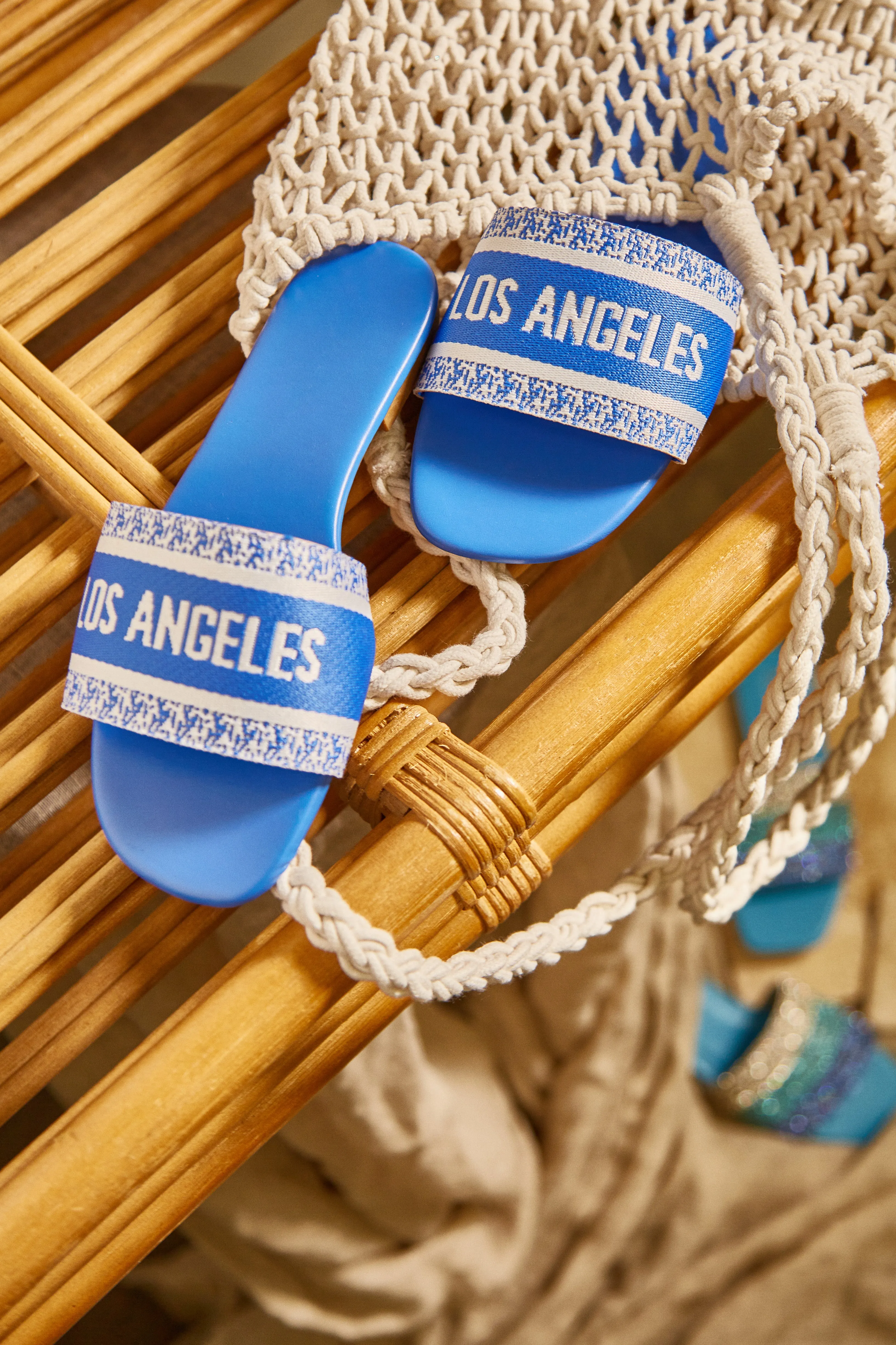 Resort Vacay Slip On Sandals - Blue sold by Miss Lola product image thumbnail 2