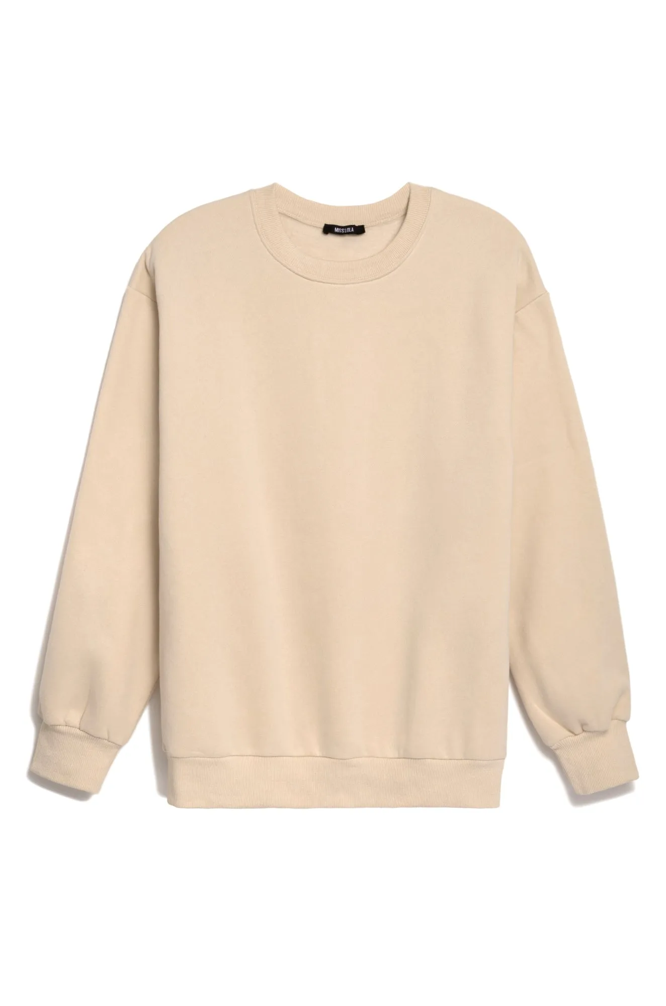 Cozy Feels Adult Crewneck Sweater - Cream sold by Miss Lola