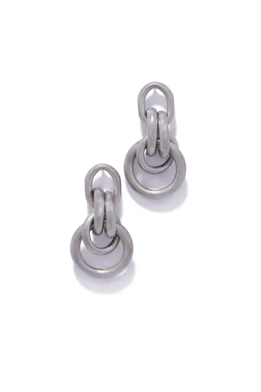 Kenya Chain Link Earring - Silver sold by Miss Lola