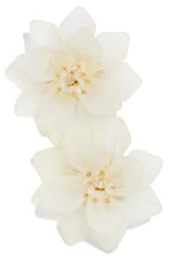 Perfect Oasis Oasis Flower Statement Earring - Ivory sold by Miss Lola