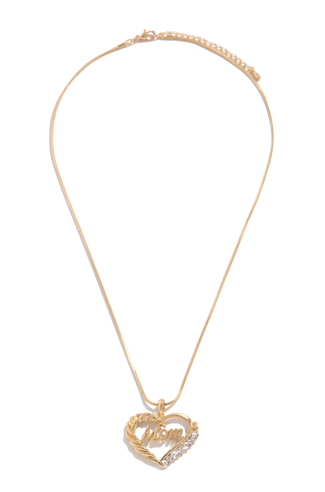 With Love Embellished Heart Necklace- Gold sold by Miss Lola product image thumbnail 5