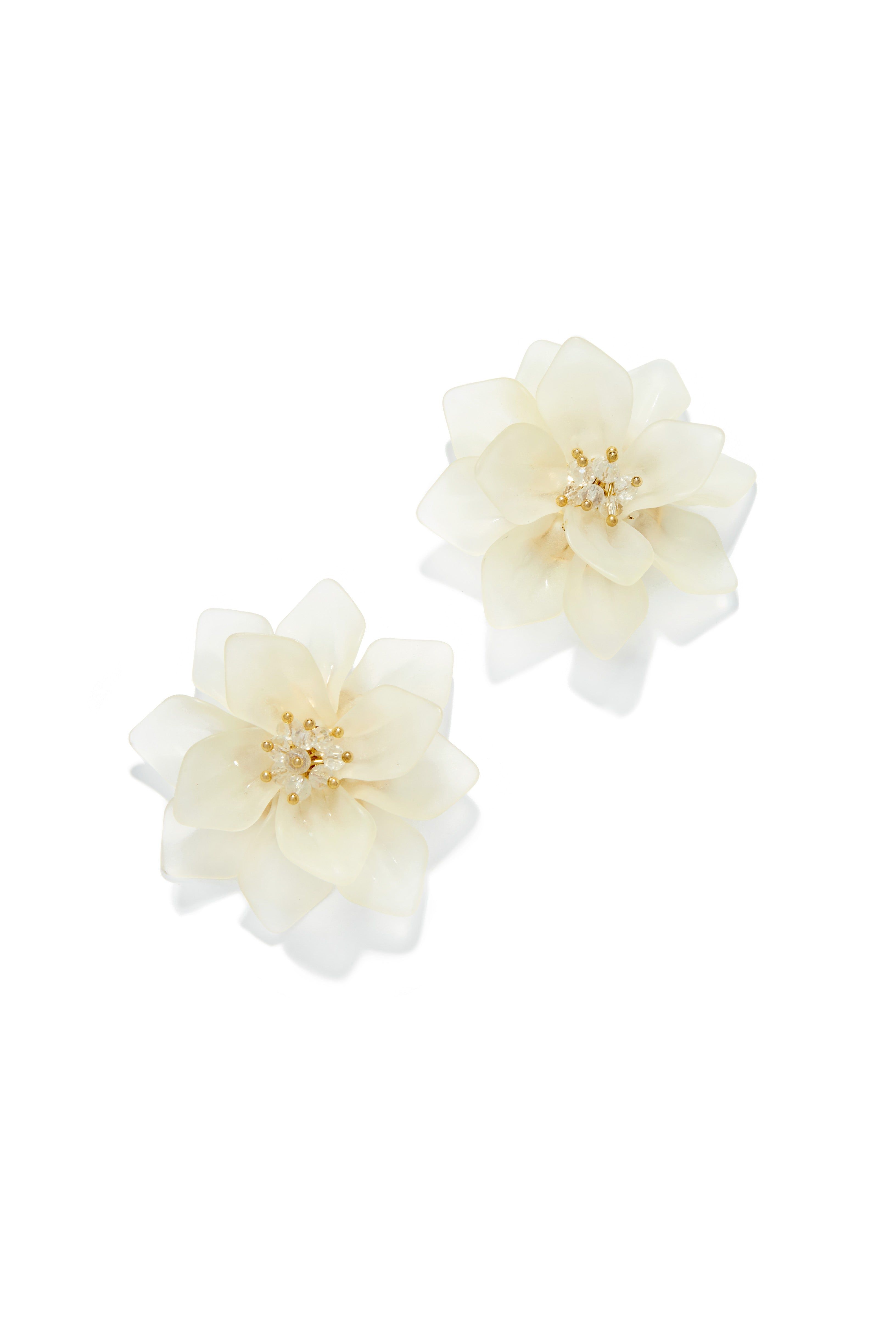 Perfect Oasis Oasis Flower Statement Earring - Ivory sold by Miss Lola product image thumbnail 5