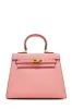 Erica Structured Top Handle Bag - Pink sold by Miss Lola