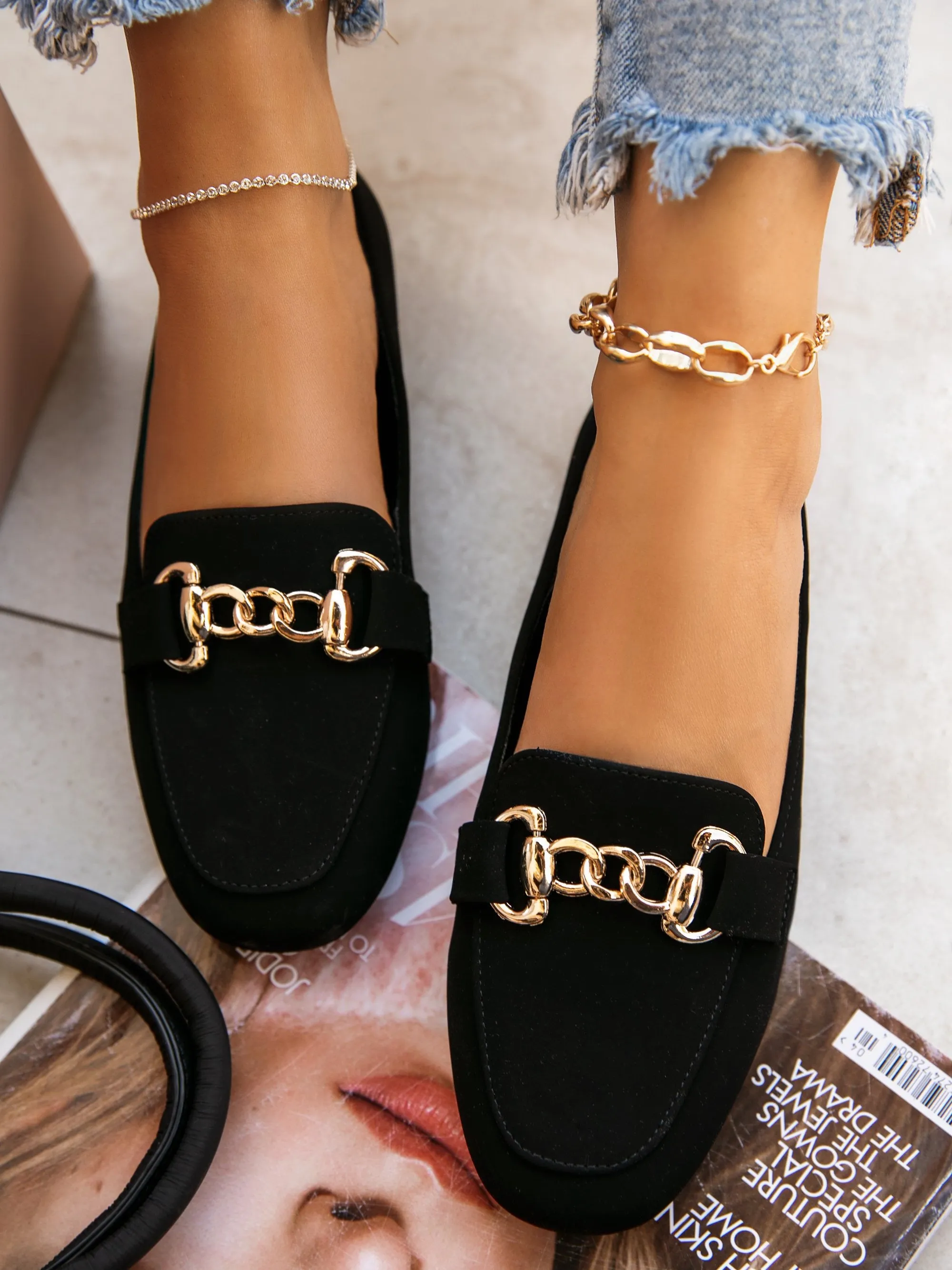 CEO Mindset Closed Toe Flats - Black sold by Miss Lola