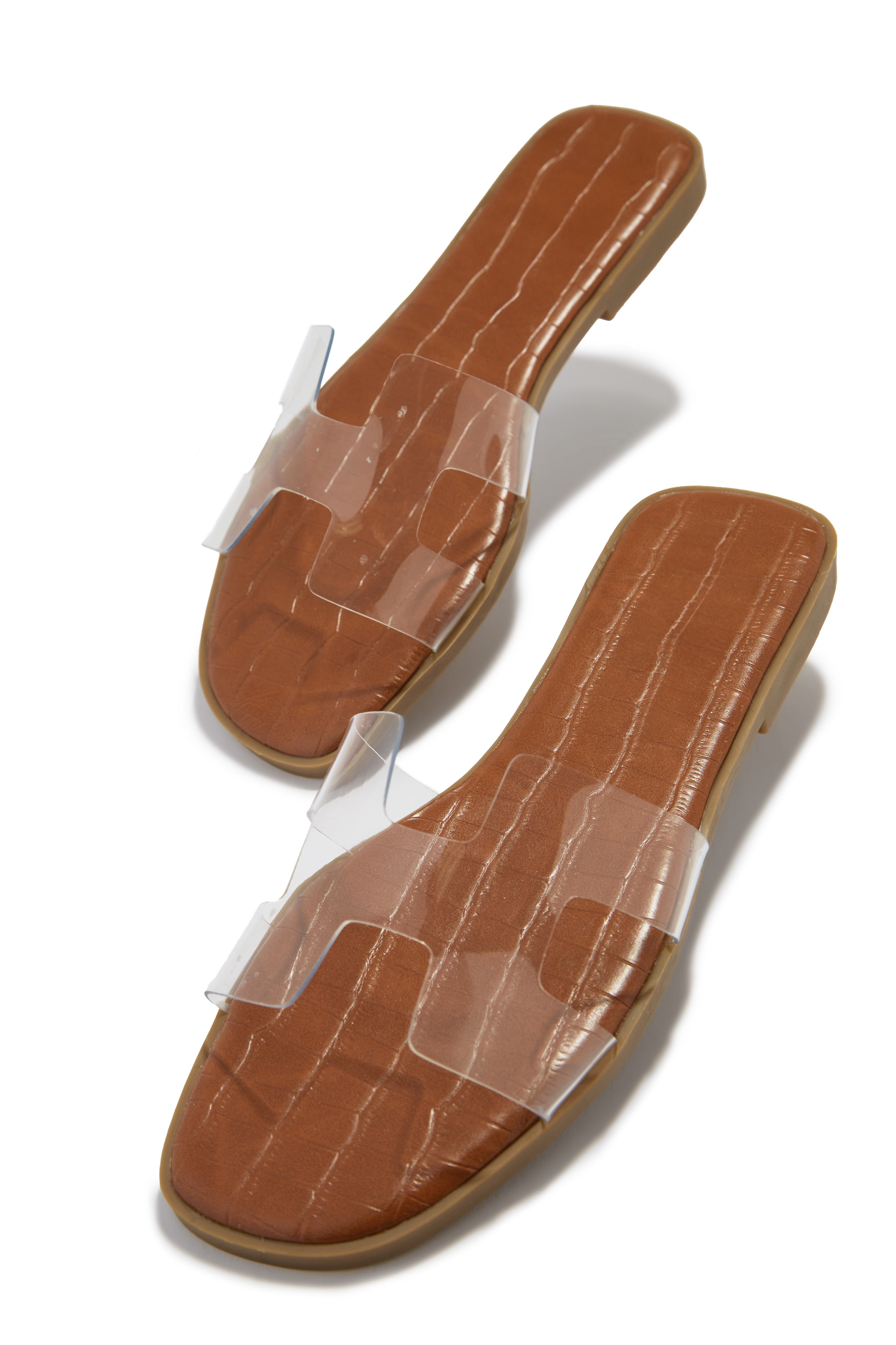 Bianka Slip On Sandals - Clear sold by Miss Lola product image thumbnail 2