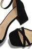 Rae Block Mid Heels - Black sold by Miss Lola