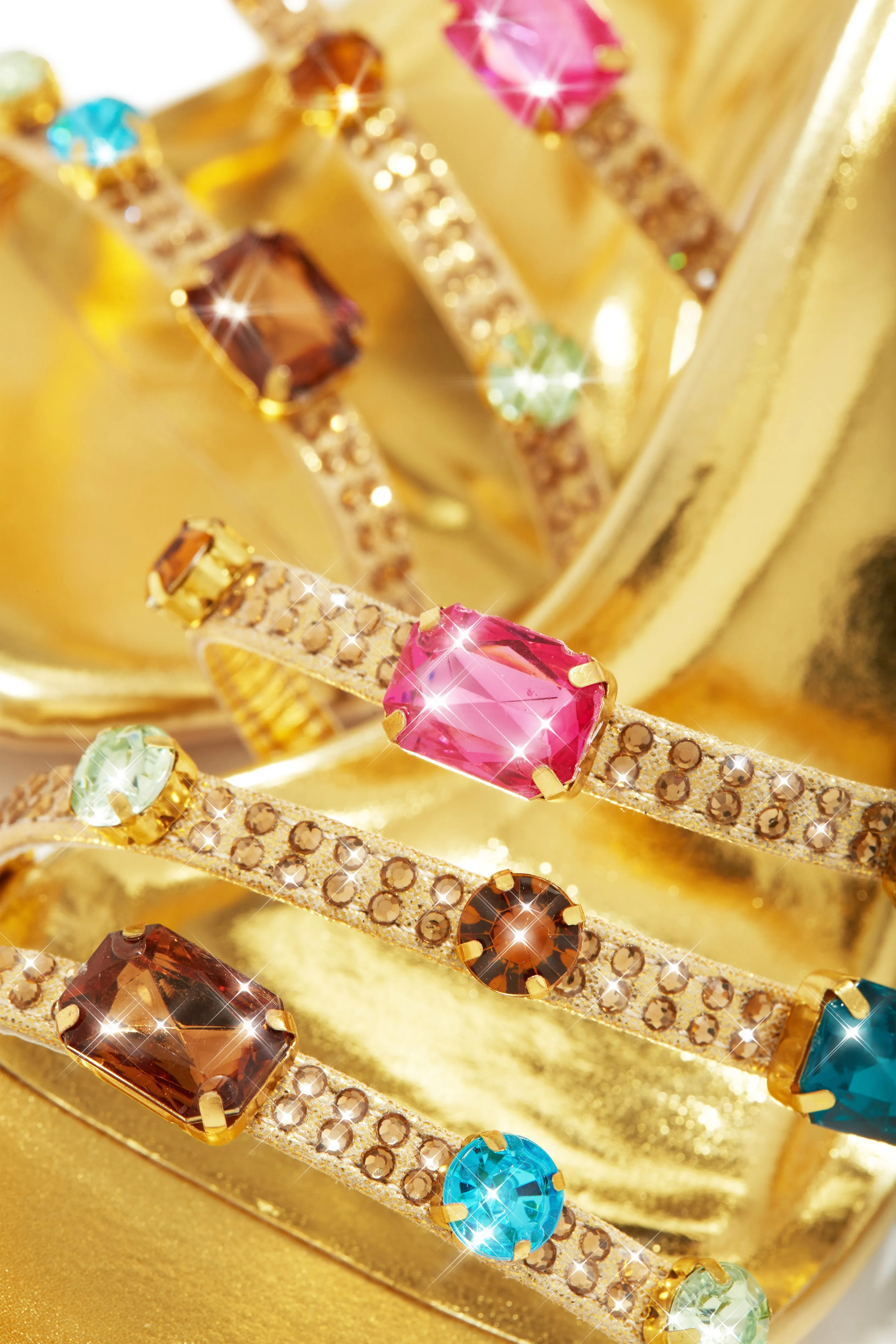 Birthday Drinks Embellished Mule Heels - Gold sold by Miss Lola product image thumbnail 2