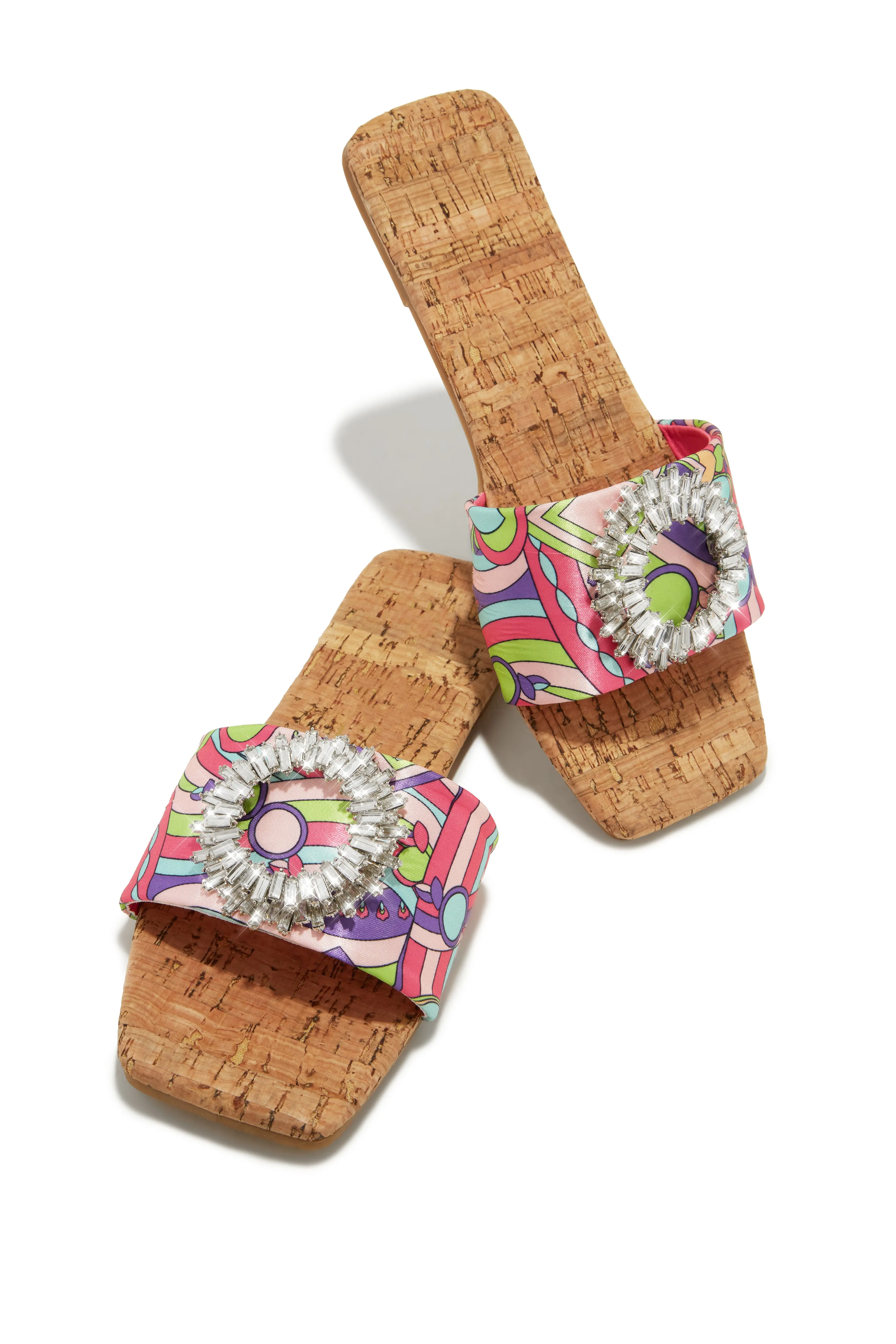 St. Tropez Getaway Embellished Slip On Sandals - Multi sold by Miss Lola product image thumbnail 3