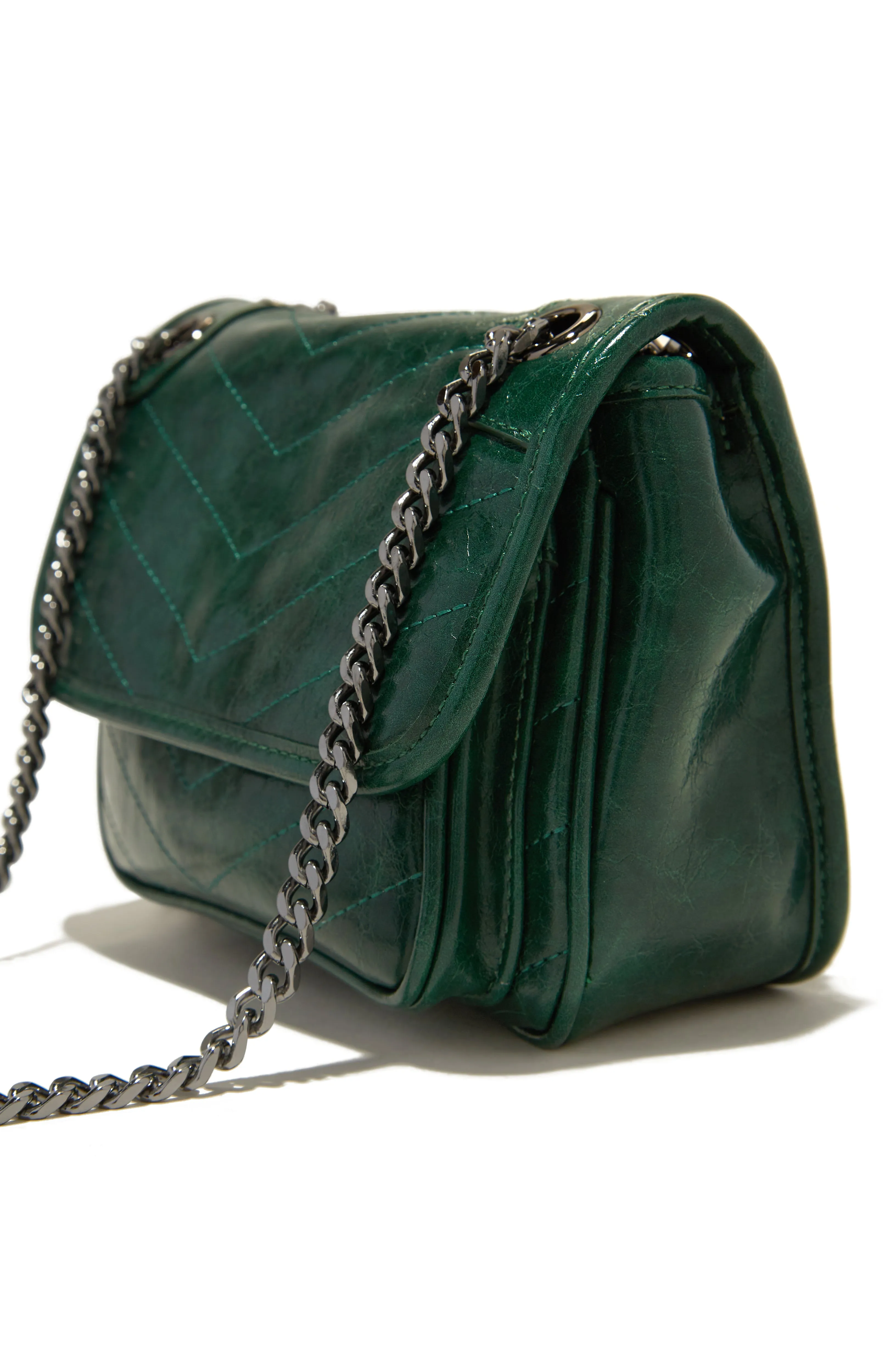 Alicia Quilted Crossbody Bag - Green sold by Miss Lola product image thumbnail 2