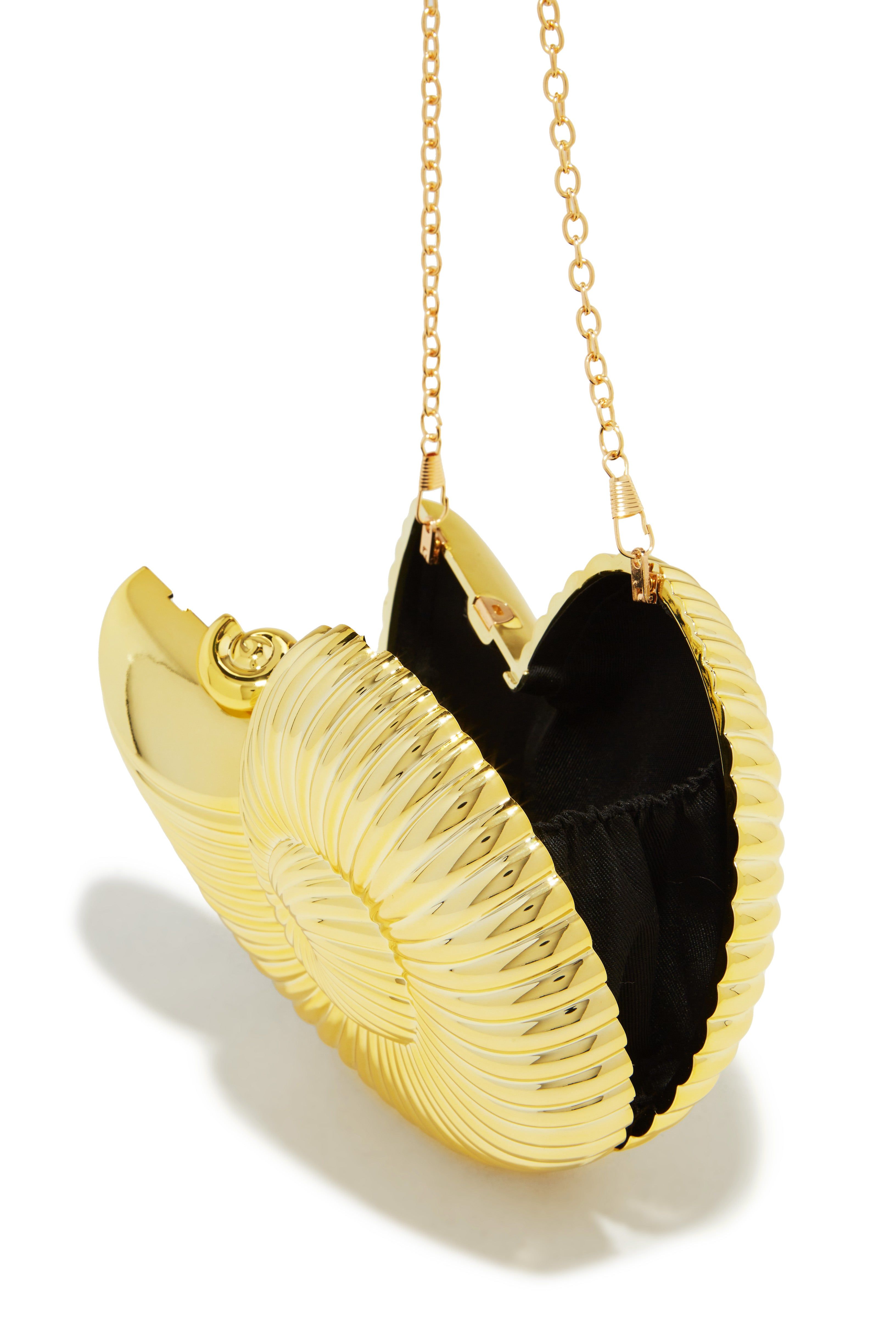 Kiari Sea Shell Statement Bag - Gold sold by Miss Lola product image thumbnail 4