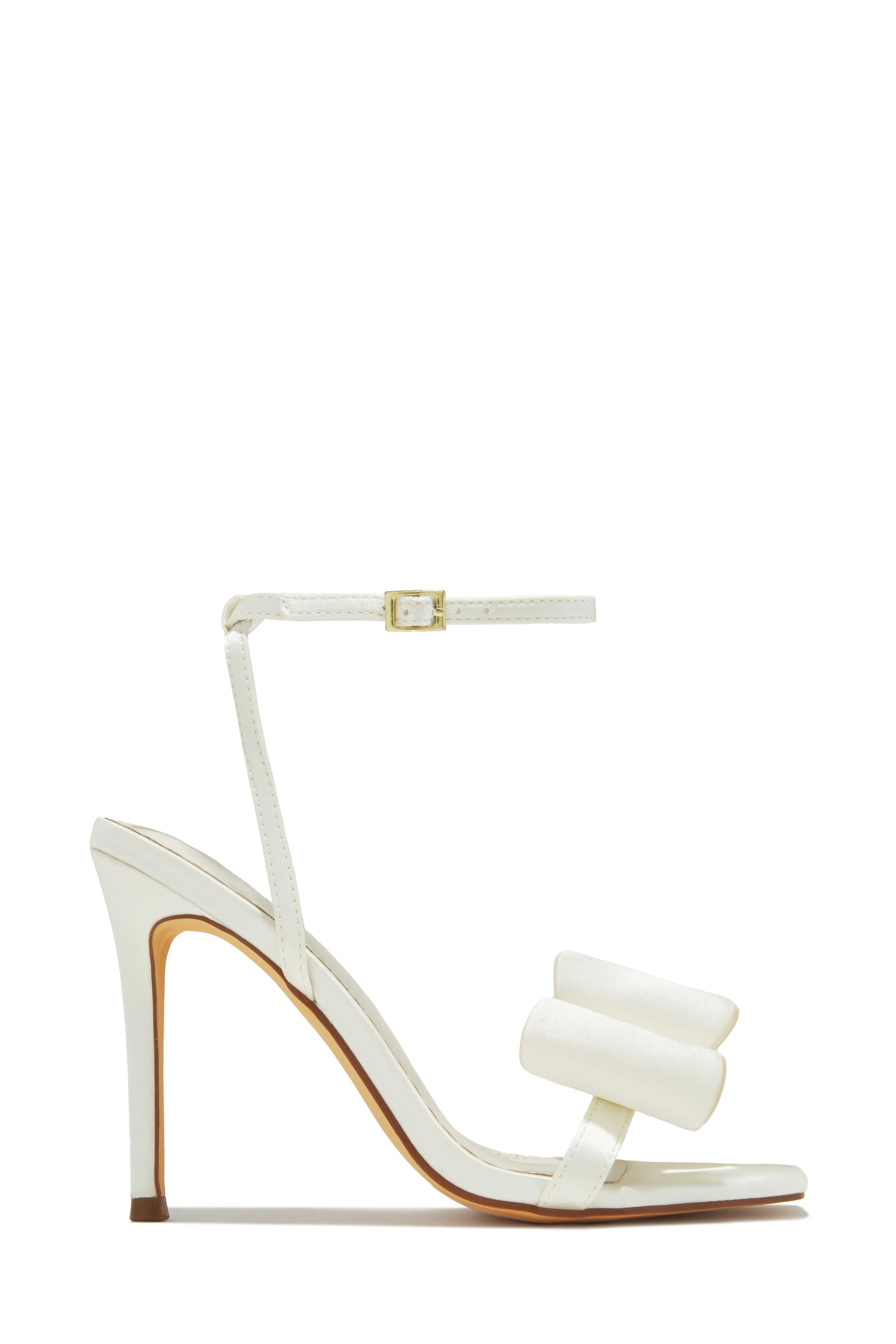 Pretty Nights Bow High Heels - Ivory sold by Miss Lola product image thumbnail 5
