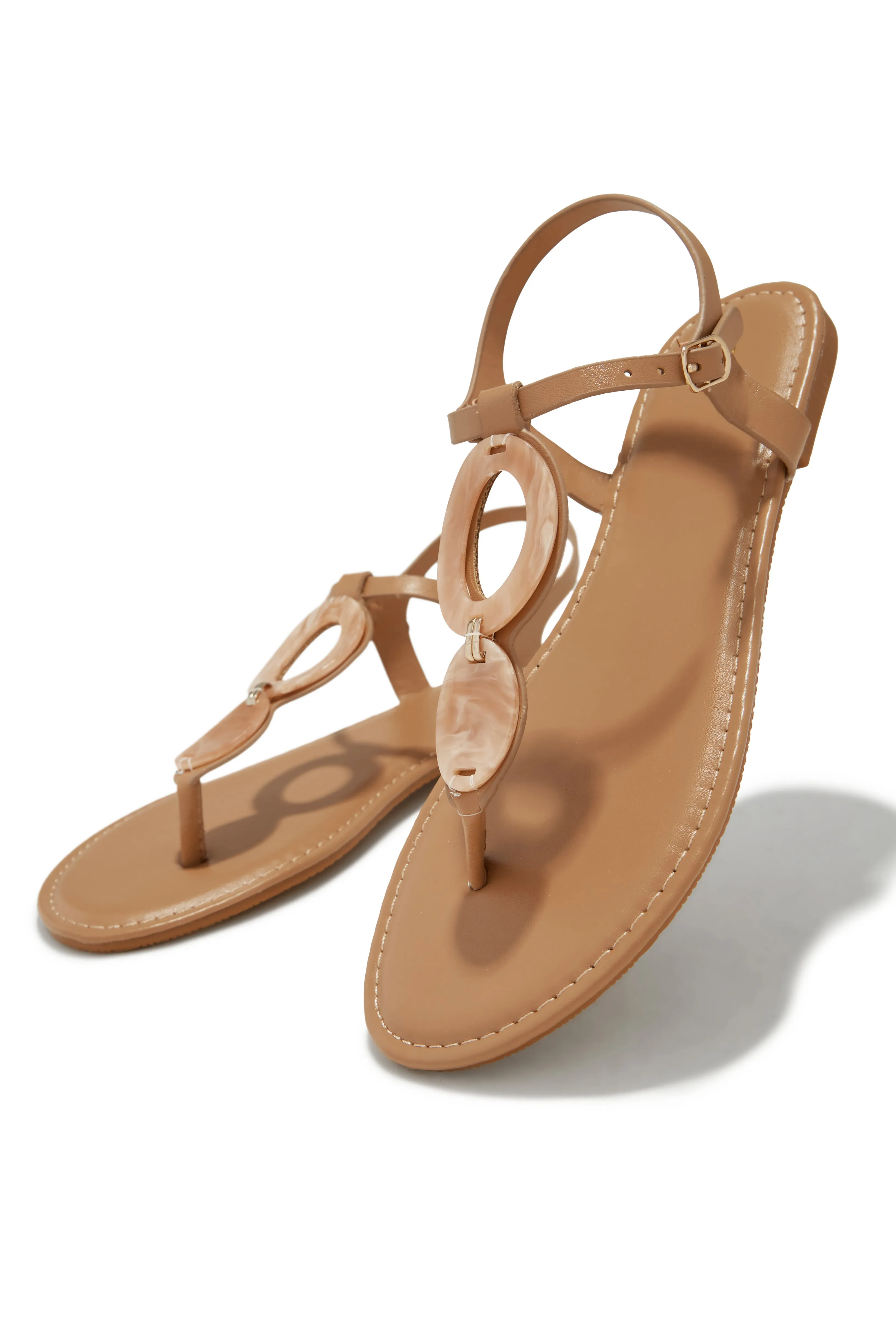 Kalei Thong Strap Sandals - Nude sold by Miss Lola product image thumbnail 2