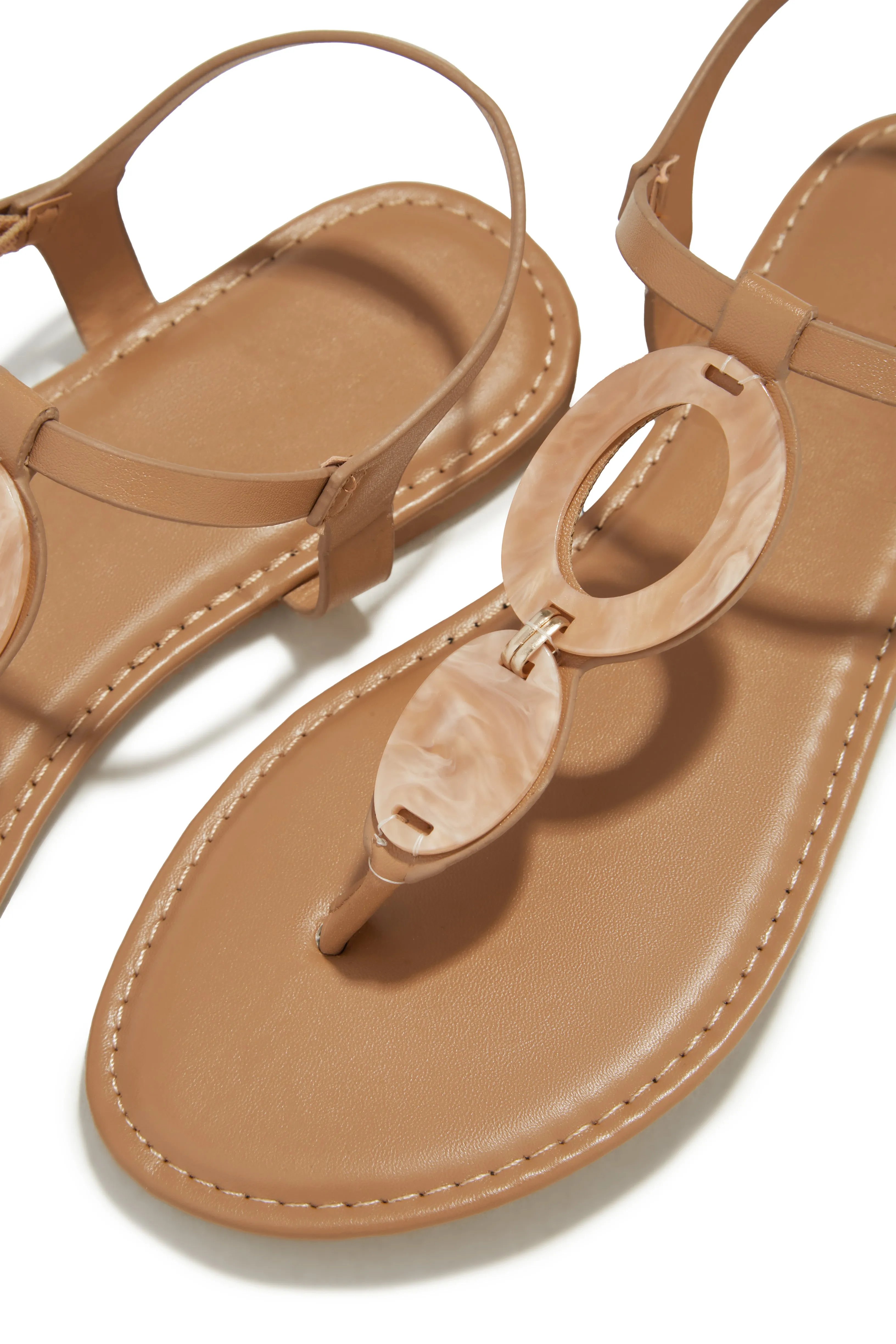 Kalei Thong Strap Sandals - Nude sold by Miss Lola product image thumbnail 3