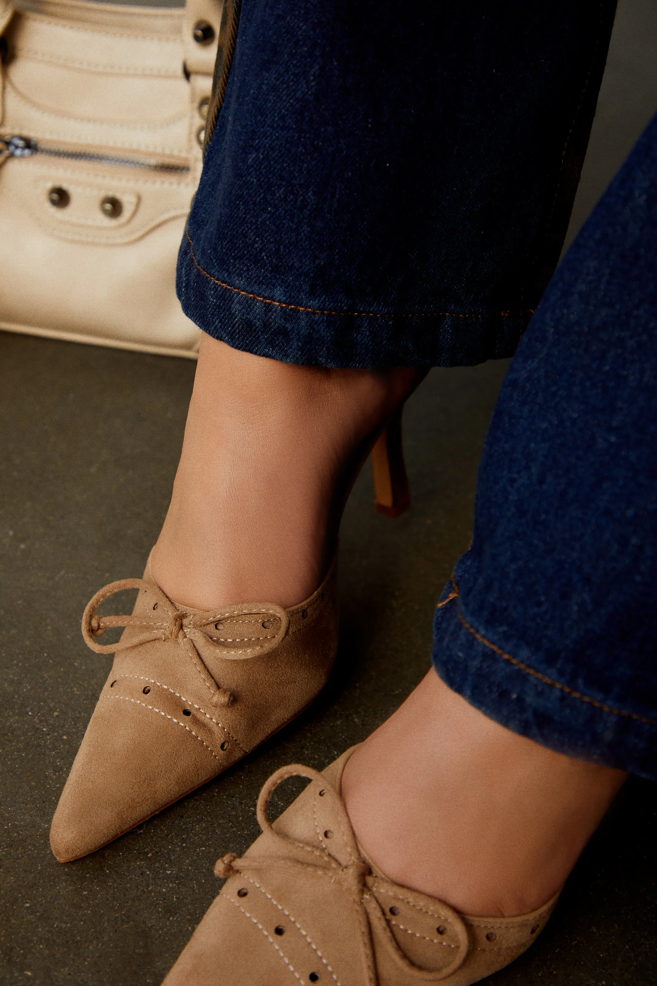 Coraima Mule Heel Pumps - Nude sold by Miss Lola product image thumbnail 5