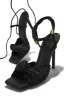 Harlow Lace Up High Heels - Black sold by Miss Lola