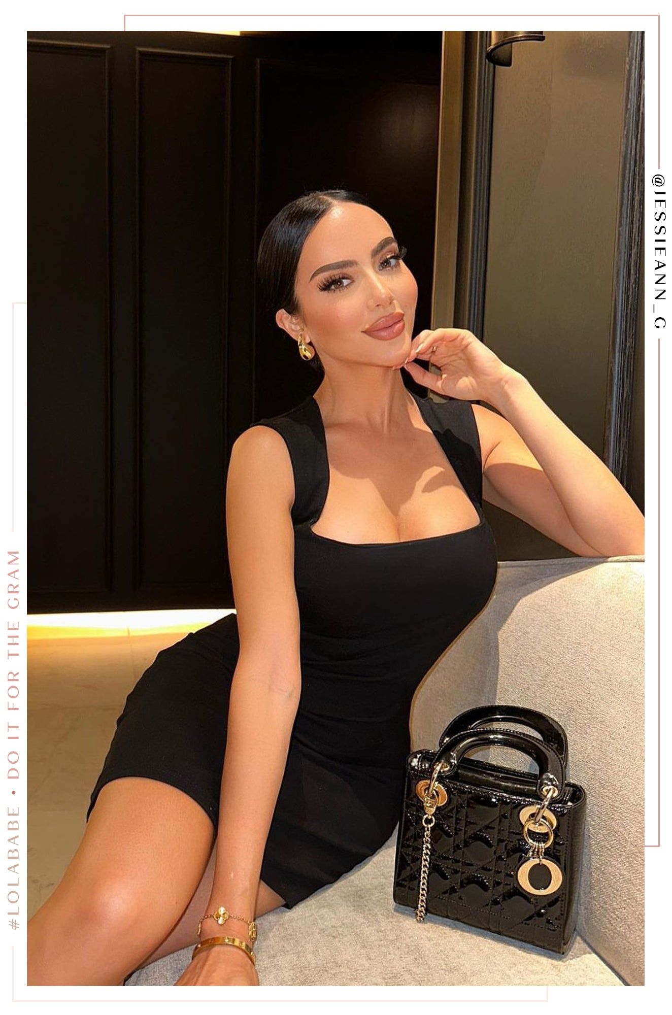 Ivenia Knit Mini Dress - Black sold by Miss Lola product image thumbnail 2