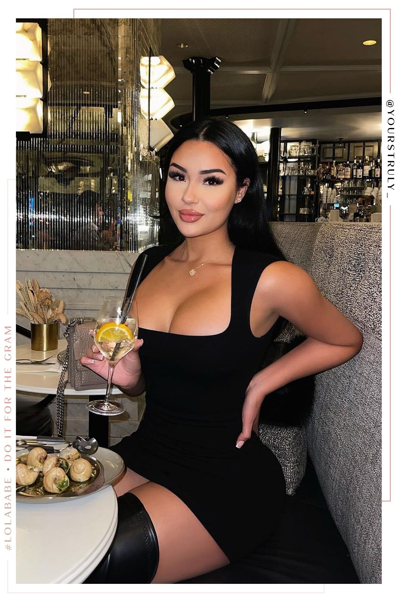 Ivenia Knit Mini Dress - Black sold by Miss Lola product image thumbnail 3