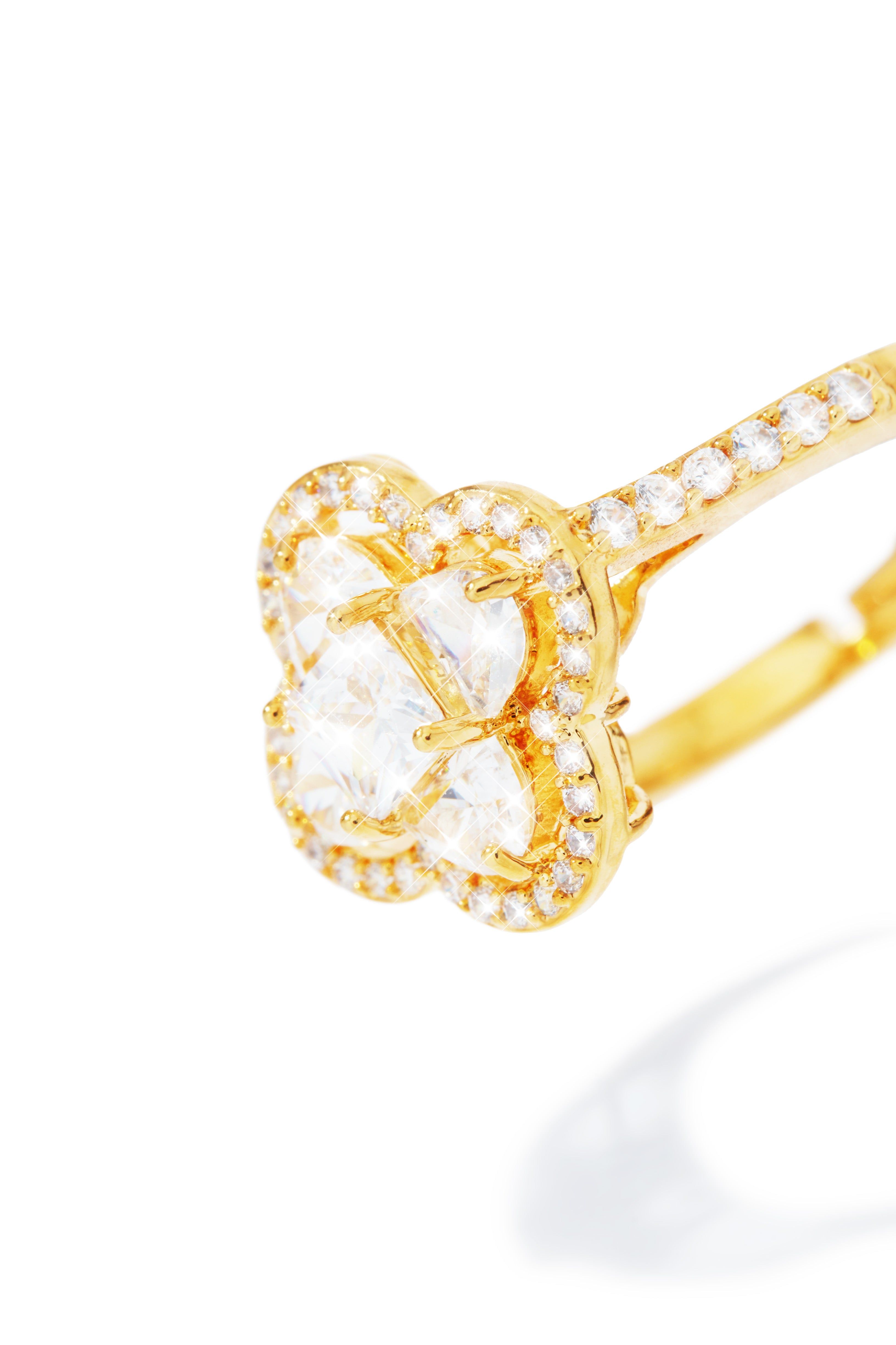 Lucky Girl Gold Plated Ring - Gold sold by Miss Lola product image thumbnail 3