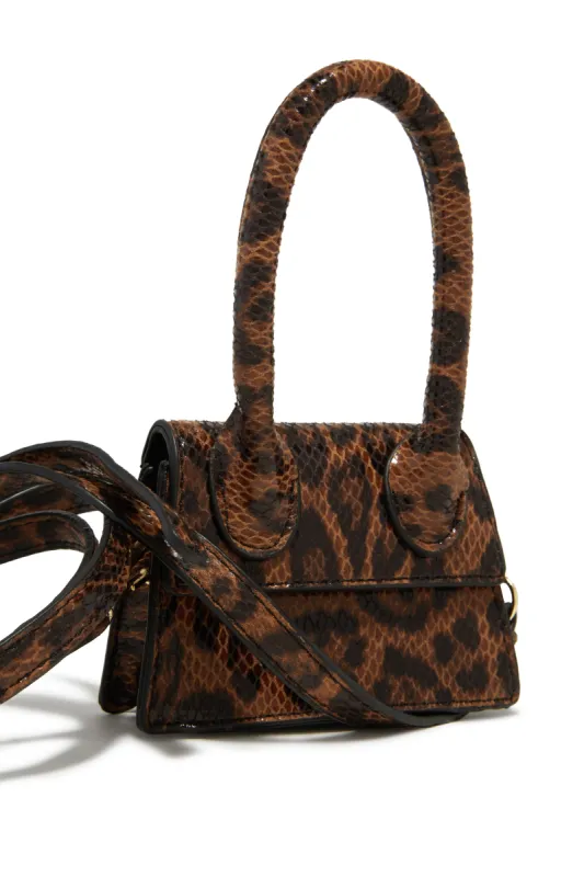 Zaira Mini Handbag - Leopard sold by Miss Lola