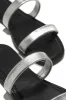 Villa Bonita Slip On Sandals - Black Silver sold by Miss Lola