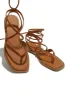 Mina Lace Up Sandals - Tan sold by Miss Lola
