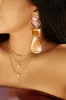 Holiday Muse Stone Statement Earring - Pink Multi sold by Miss Lola