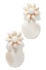Eleina Flower Shell Earring - White sold by Miss Lola