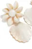 Eleina Flower Shell Earring - White sold by Miss Lola