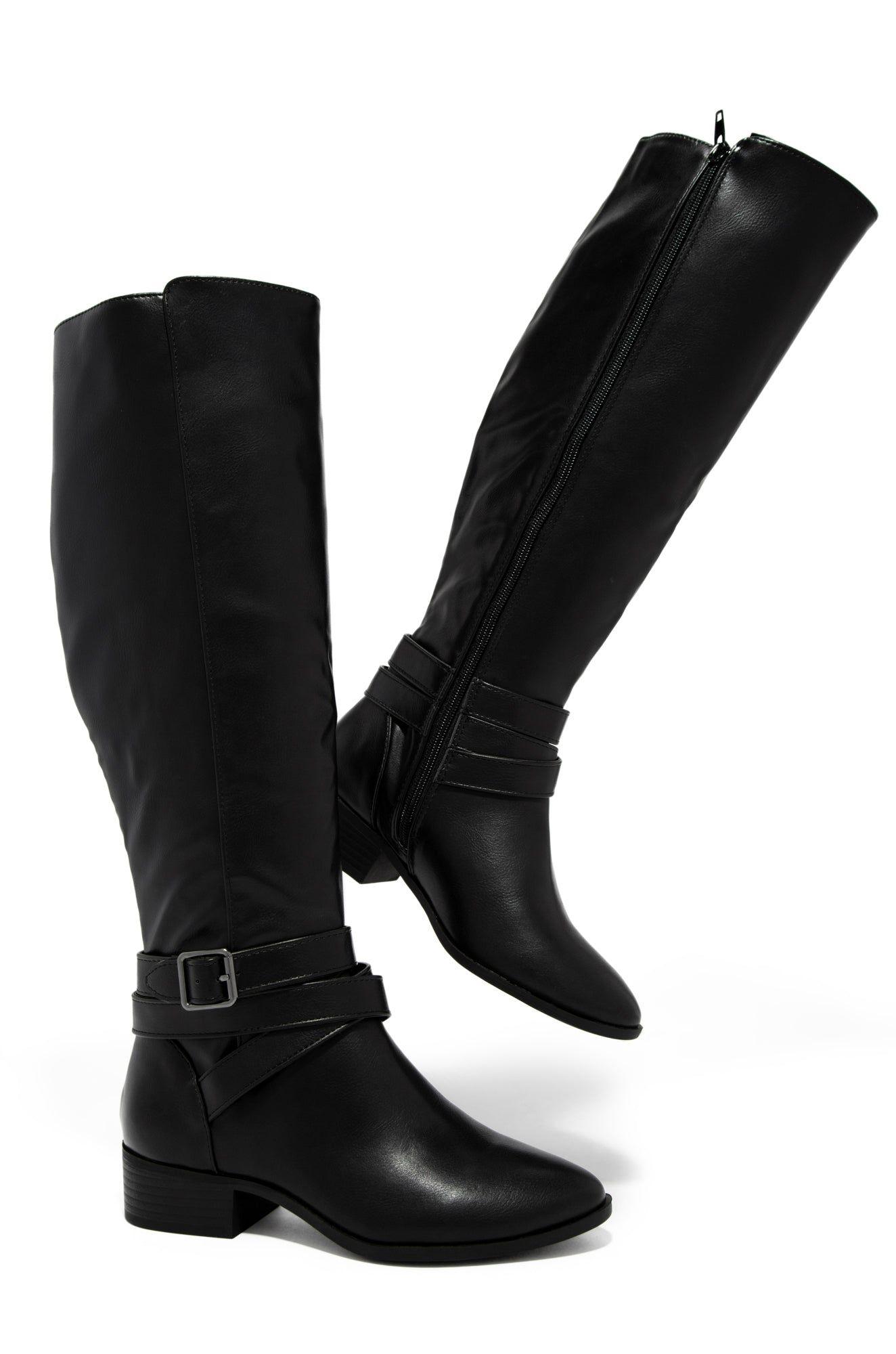 Helen Knee High Boots - Black sold by Miss Lola product image thumbnail 4